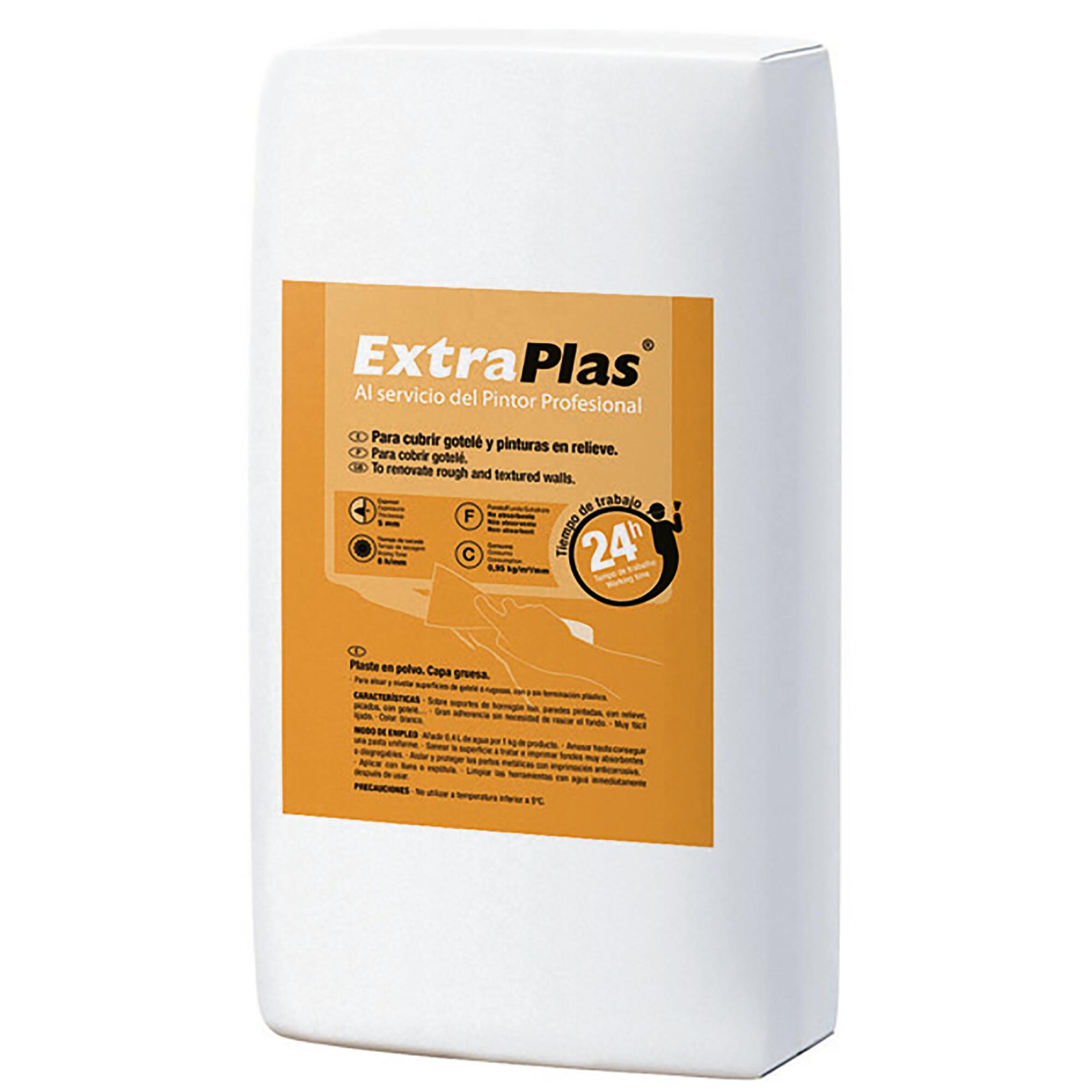 Plaste en polvo cubre gotelé extraplas 24h 5 kg naranja