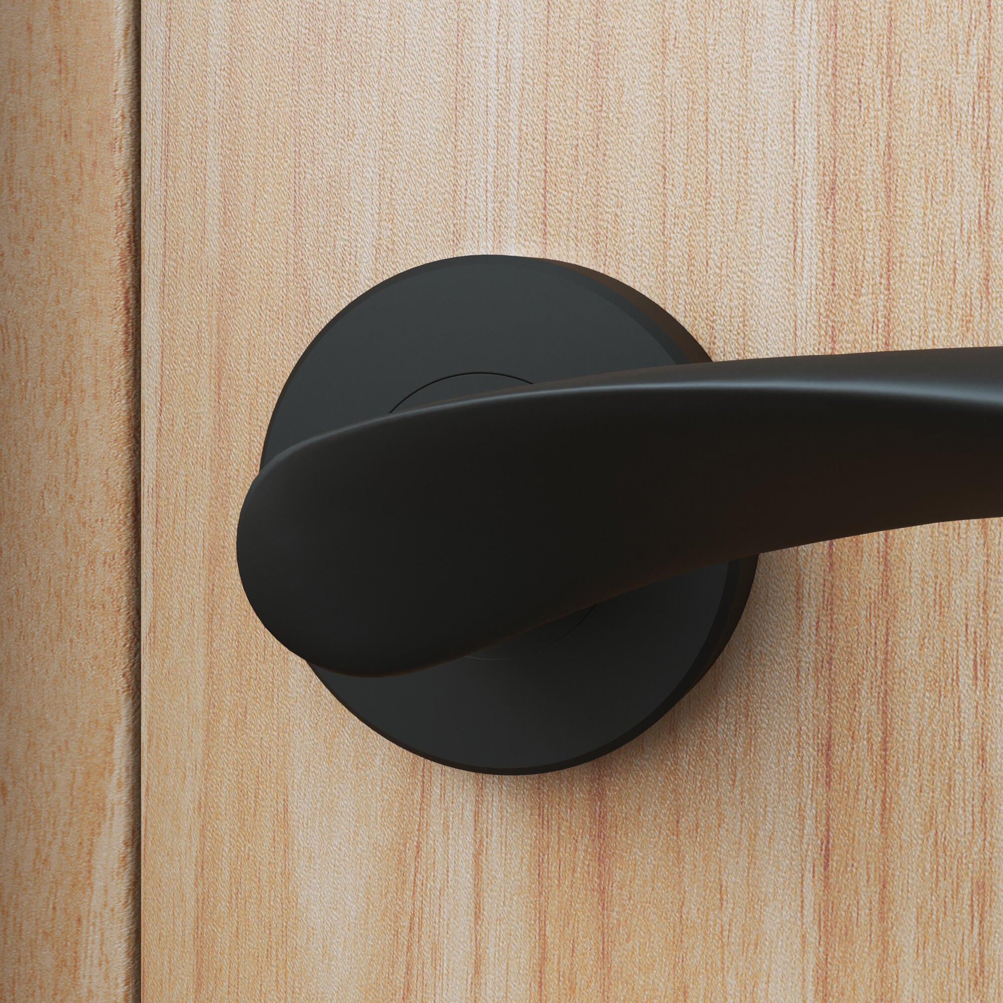 2 poignées sur rosace INSPIRE Arosa aluminium noir mat A1 - 5