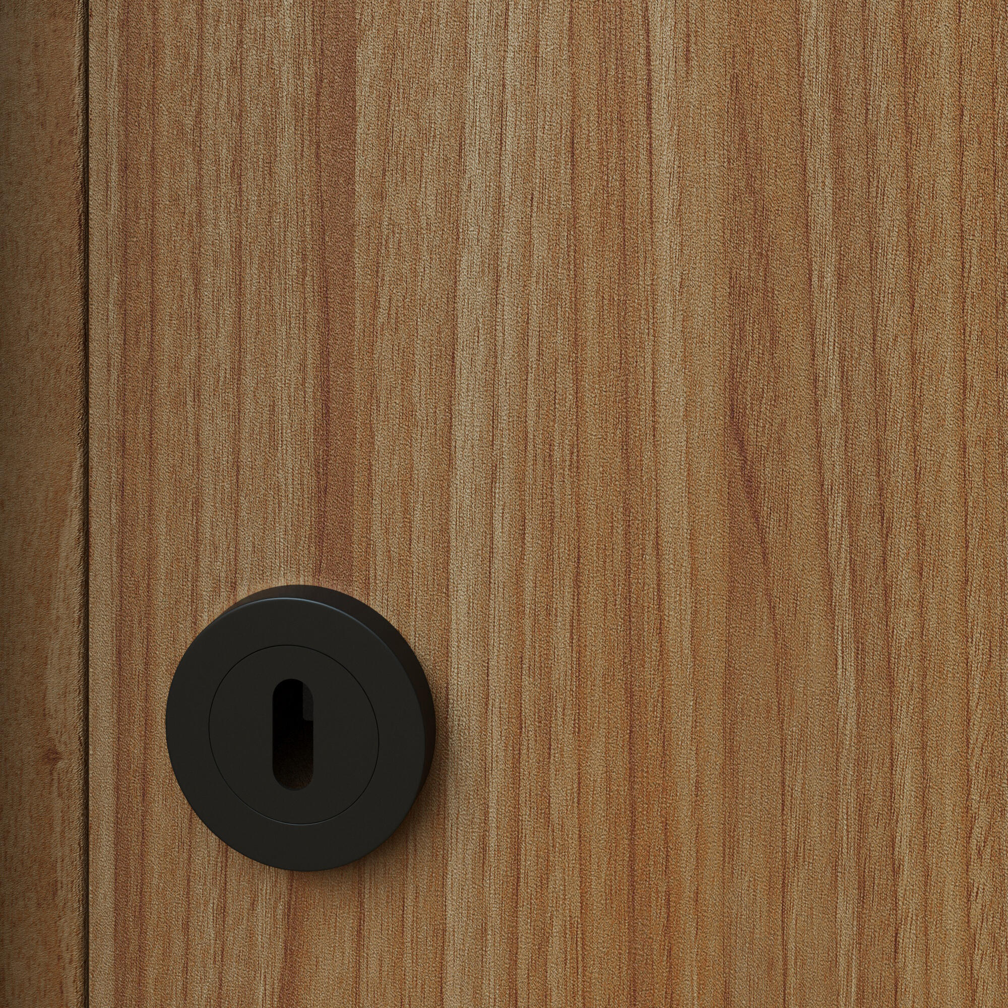 Puxador de porta roseta alumínio preto mate Inspire Axel - 13