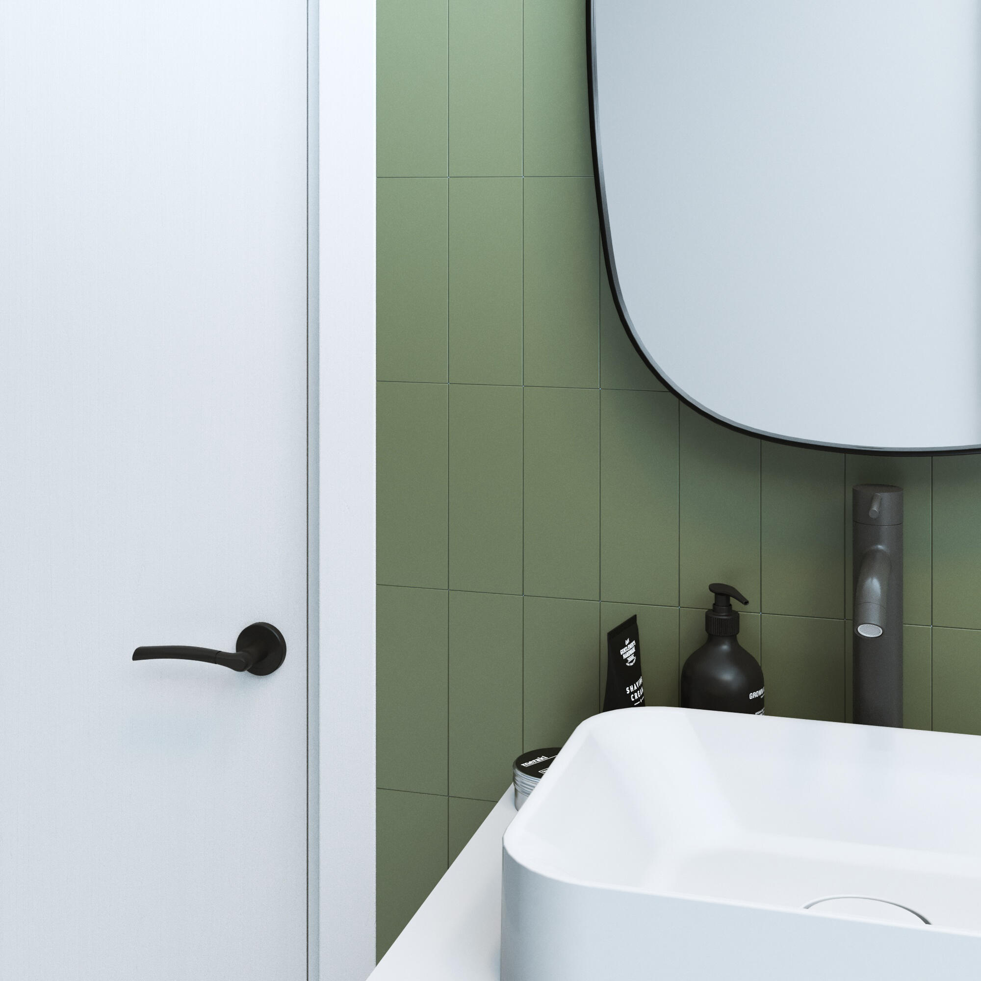 2 poignées sur rosace INSPIRE Eina noir mat A1 - 5