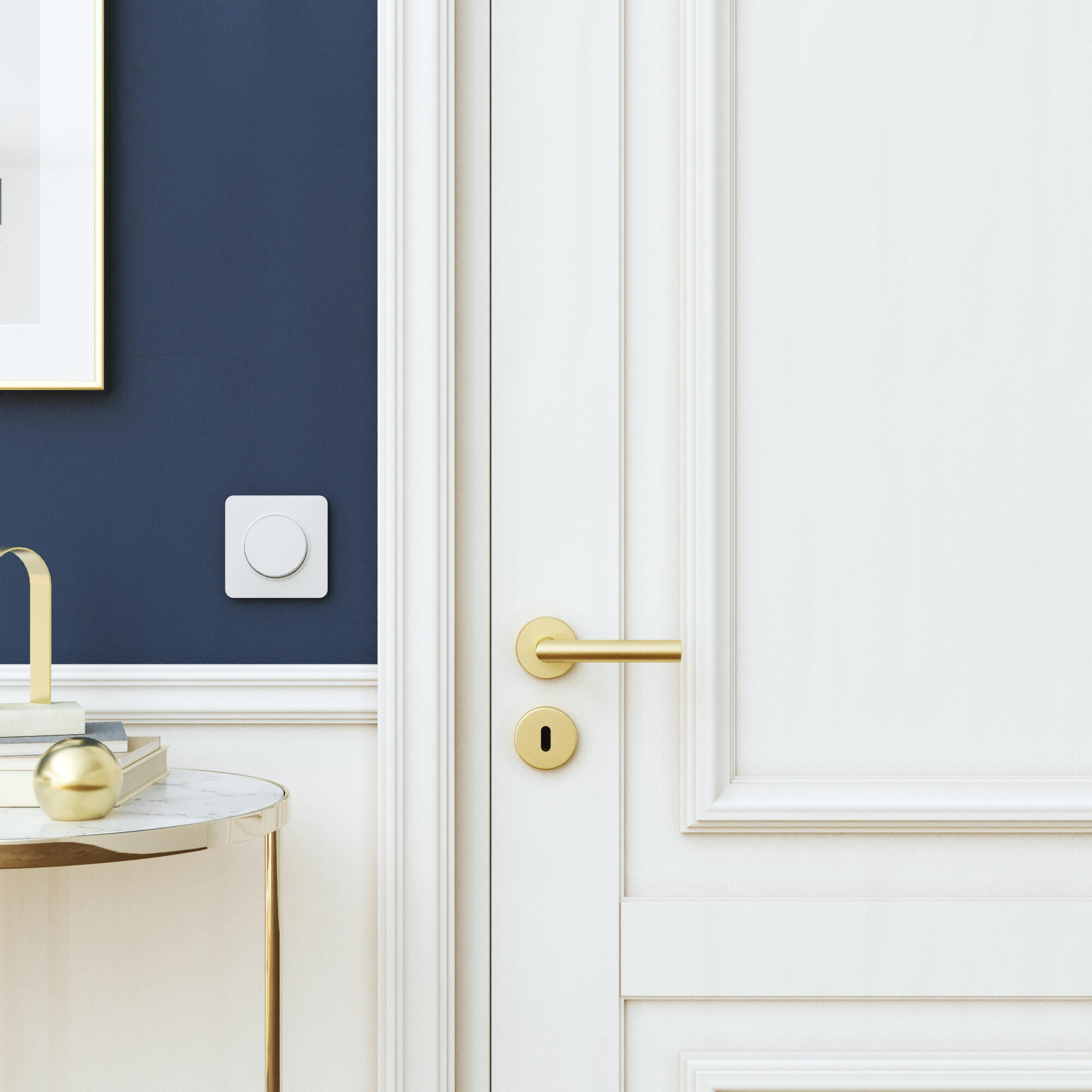 Puxador de porta roseta aço inox dourado escovado mate Inspire Sara - 7