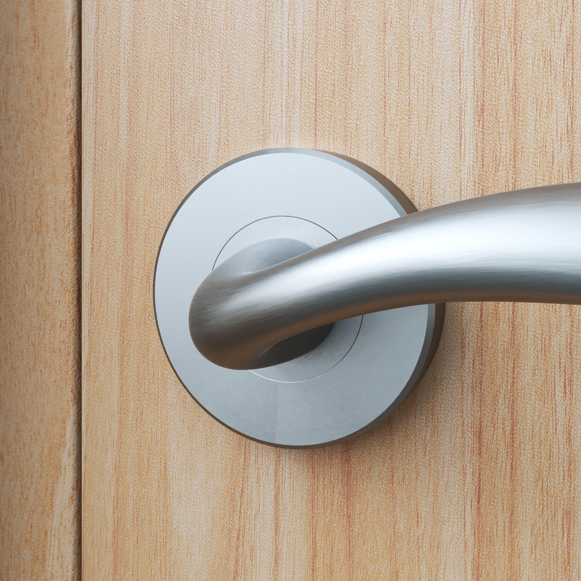 2 poignées sur rosace INSPIRE Agathe aluminium nickel brillant A2 - 4