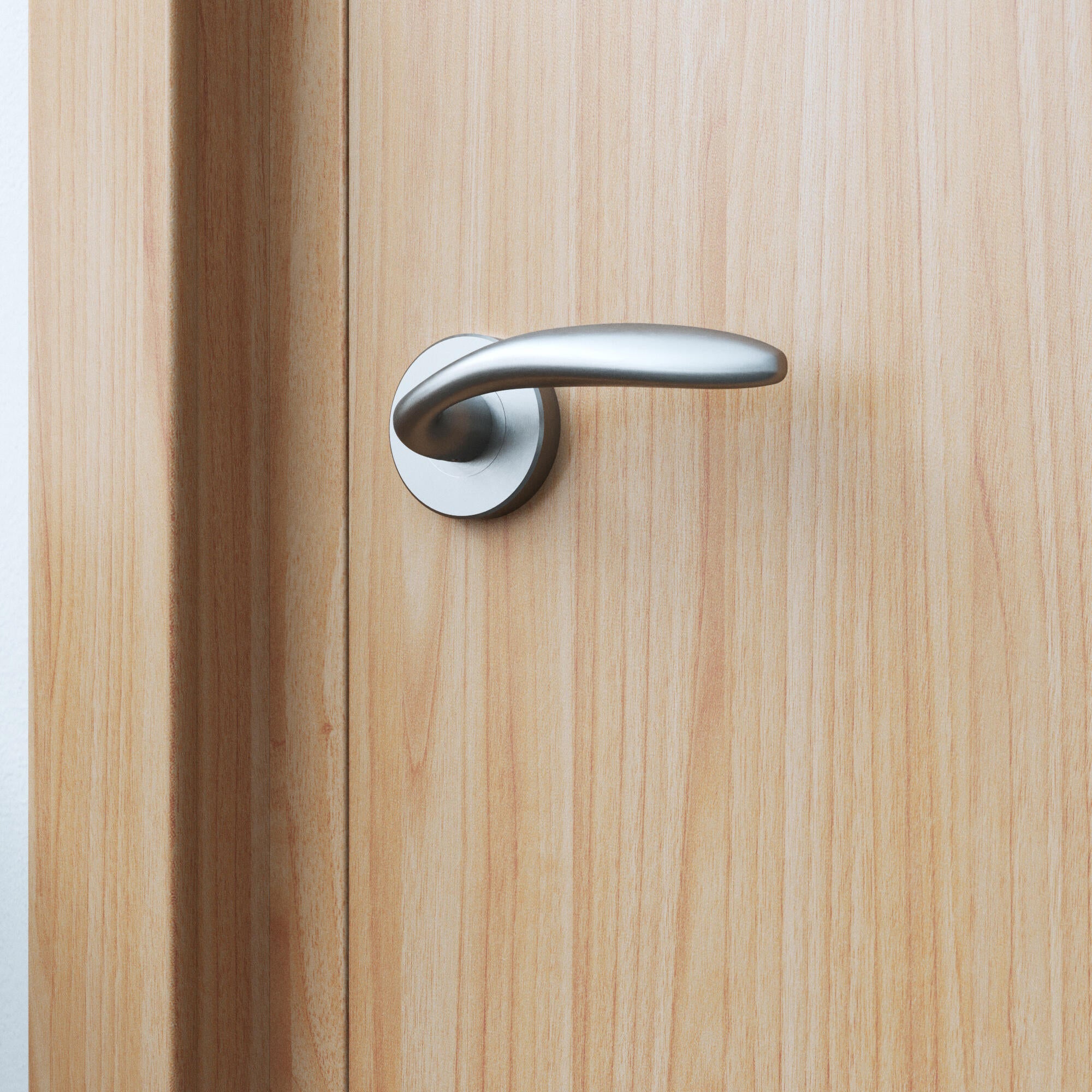 2 poignées sur rosace INSPIRE Agathe aluminium nickel brillant A2 - 3