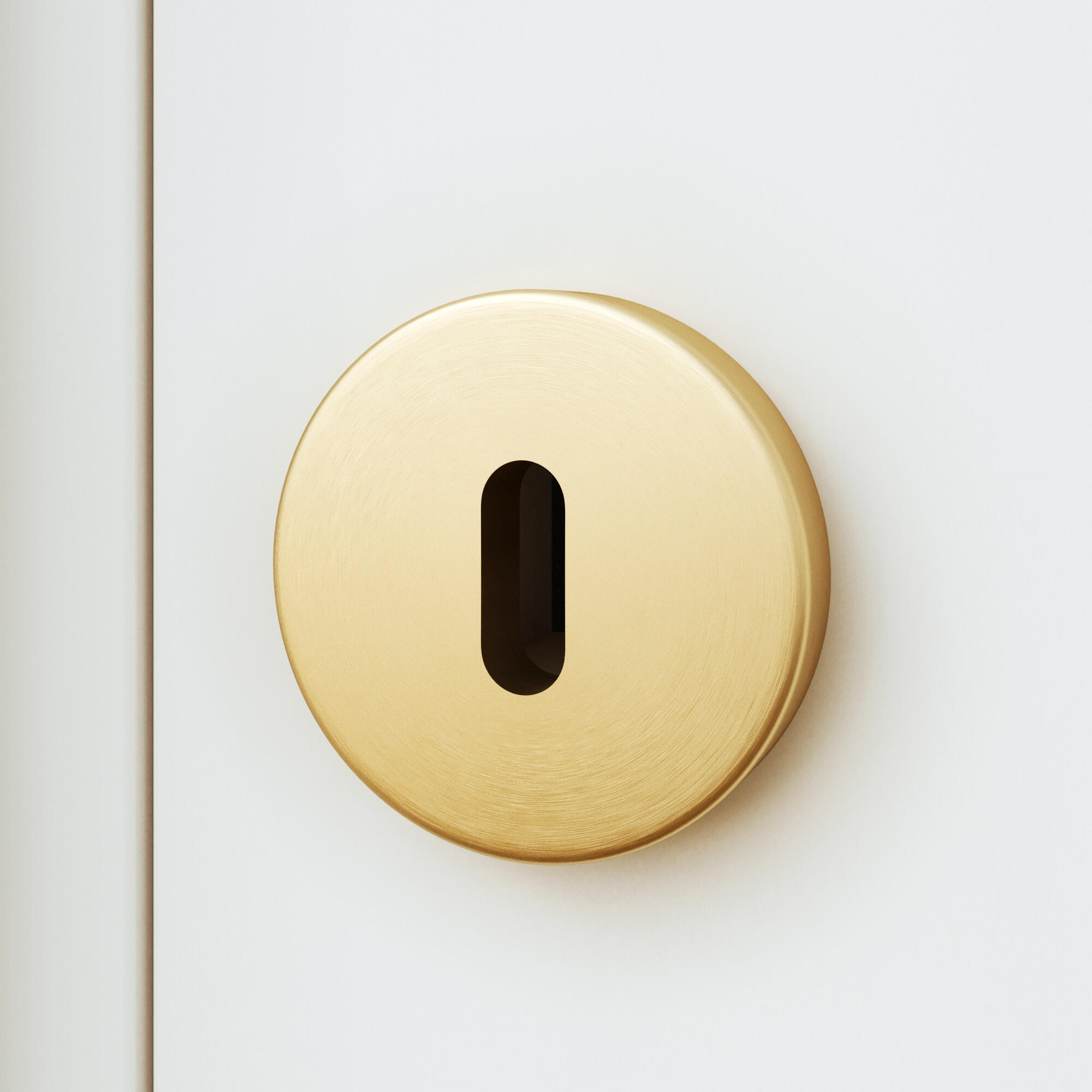 Puxador de porta roseta alumínio dourado escovado acetinado Inspire Lee - 4