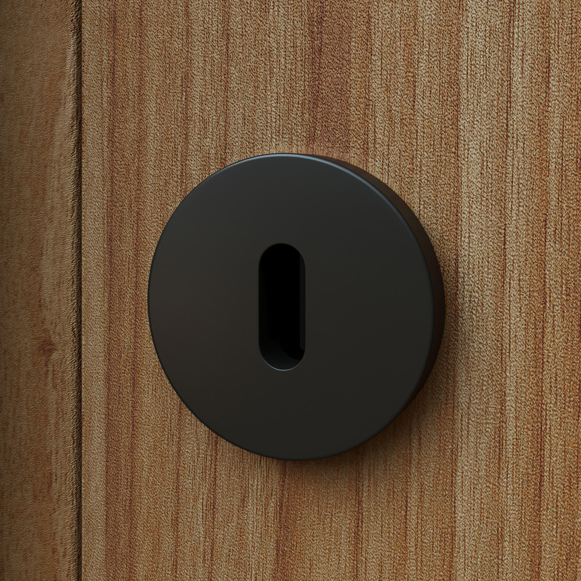 Puxador de porta roseta aço inox preto mate Inspire Sara - 4