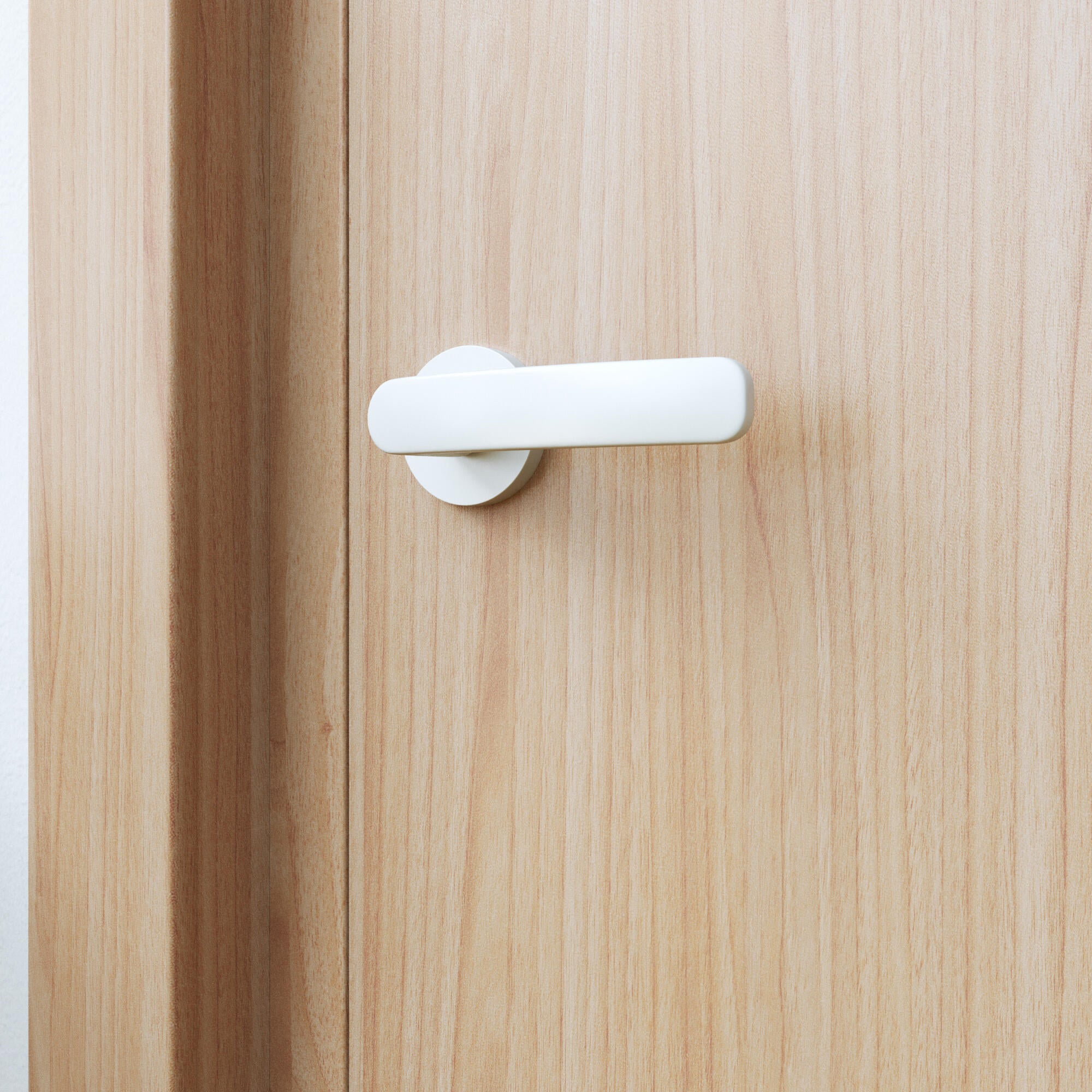 2 poignées sur rosace Lina blanc mat E3 - 4