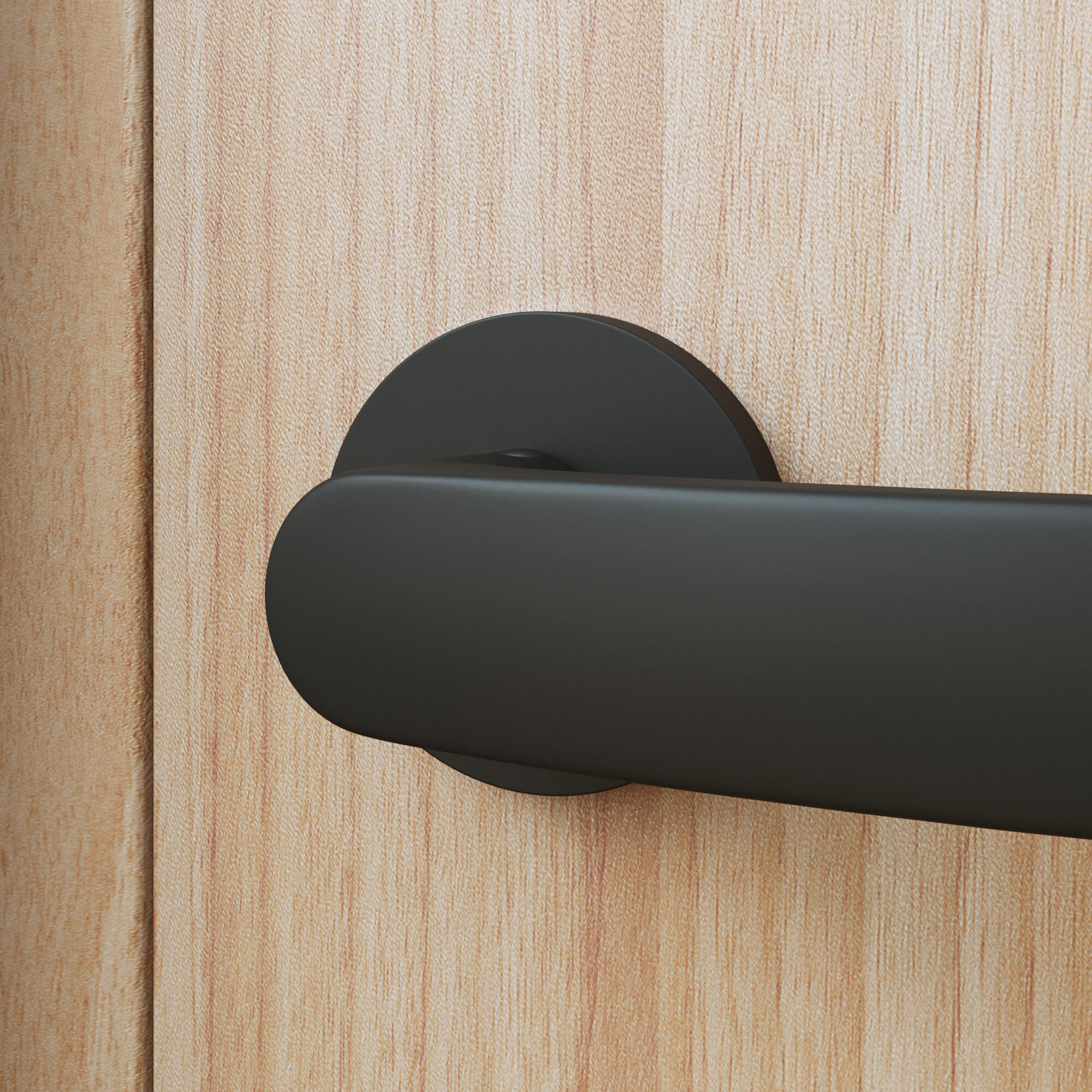 2 poignées sur rosace Lina noir mat E2 - 5