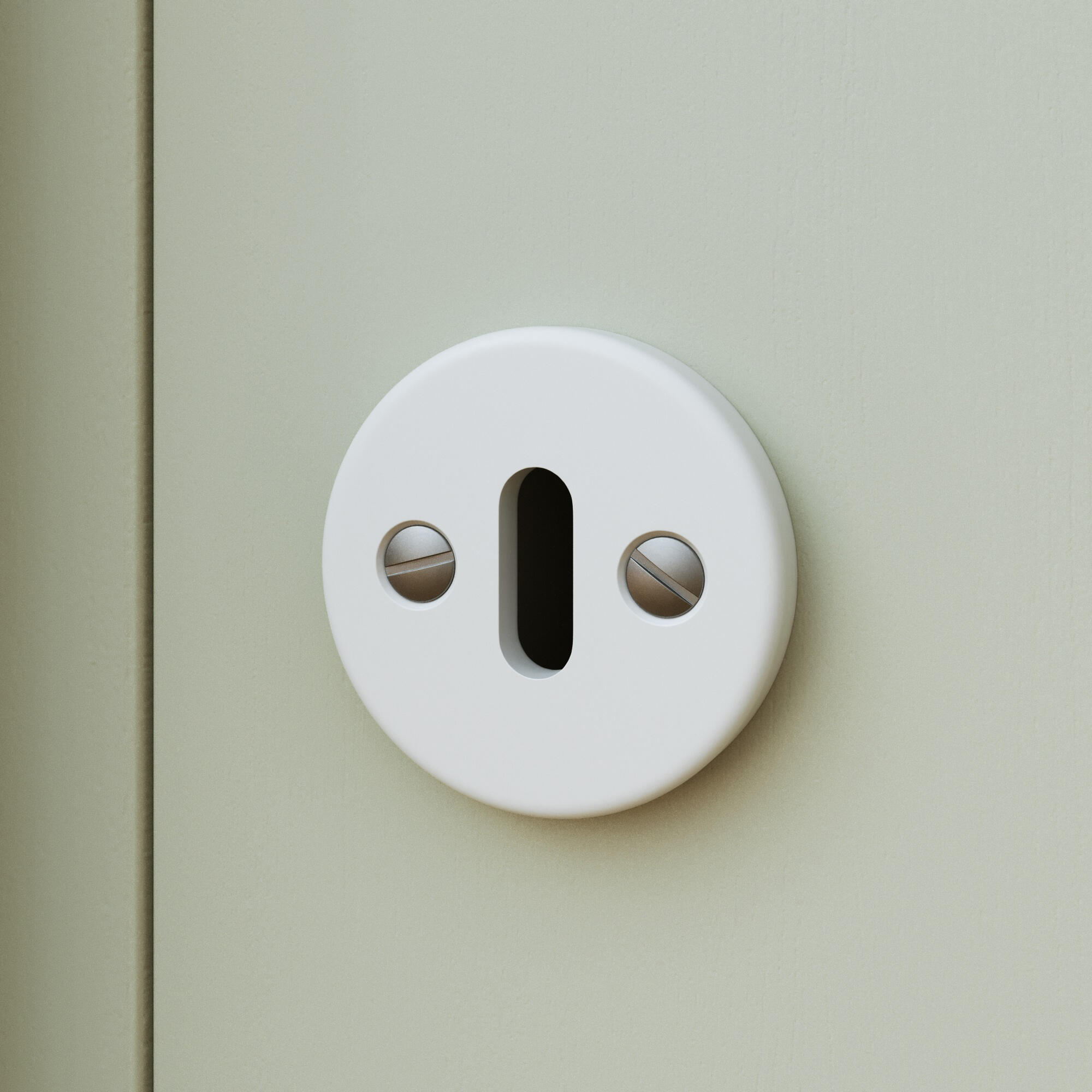 2 rosaces de fonction INSPIRE Gilda Maya blanc entrée de clé A10 - 2