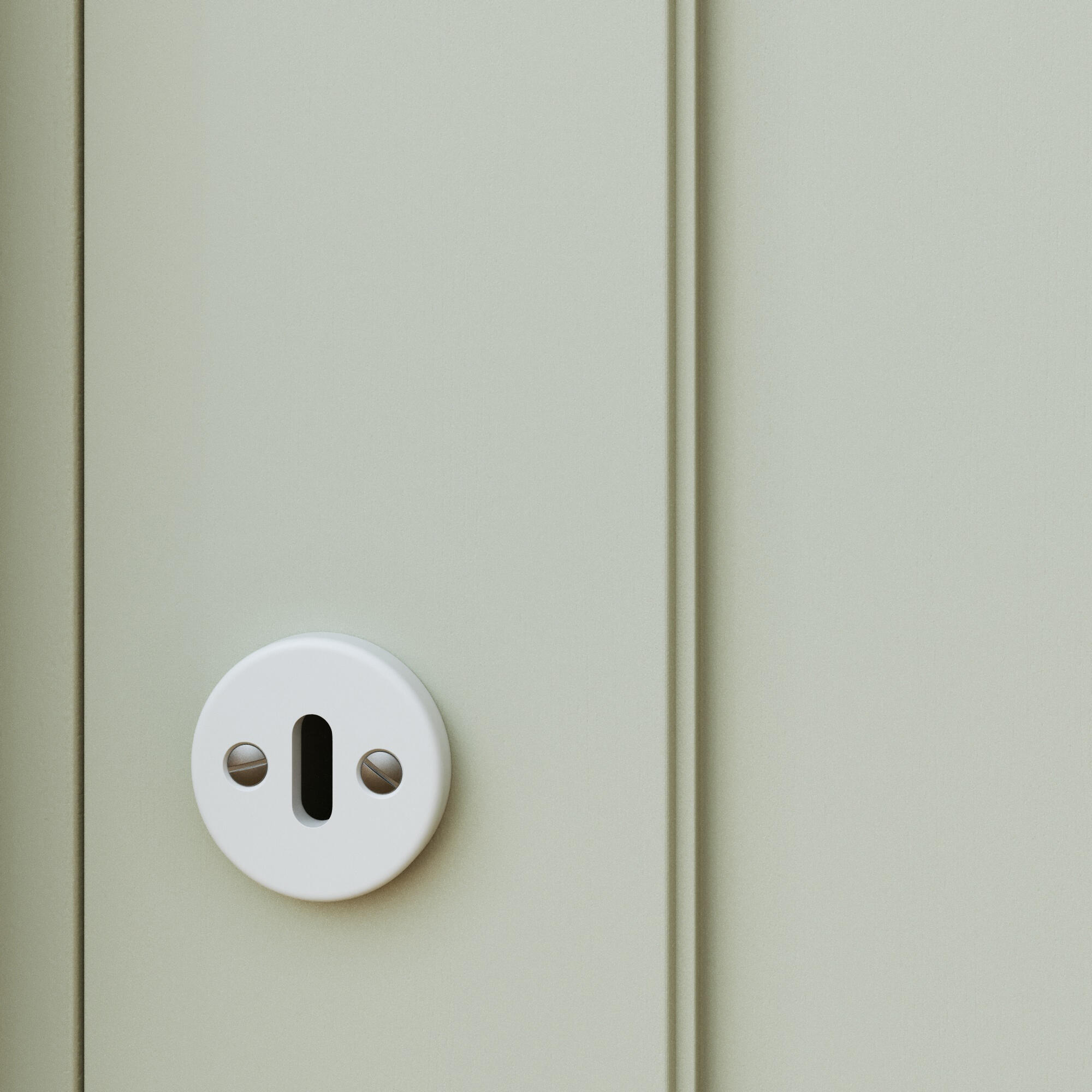 2 rosaces de fonction INSPIRE Gilda Maya blanc entrée de clé A10 - 5