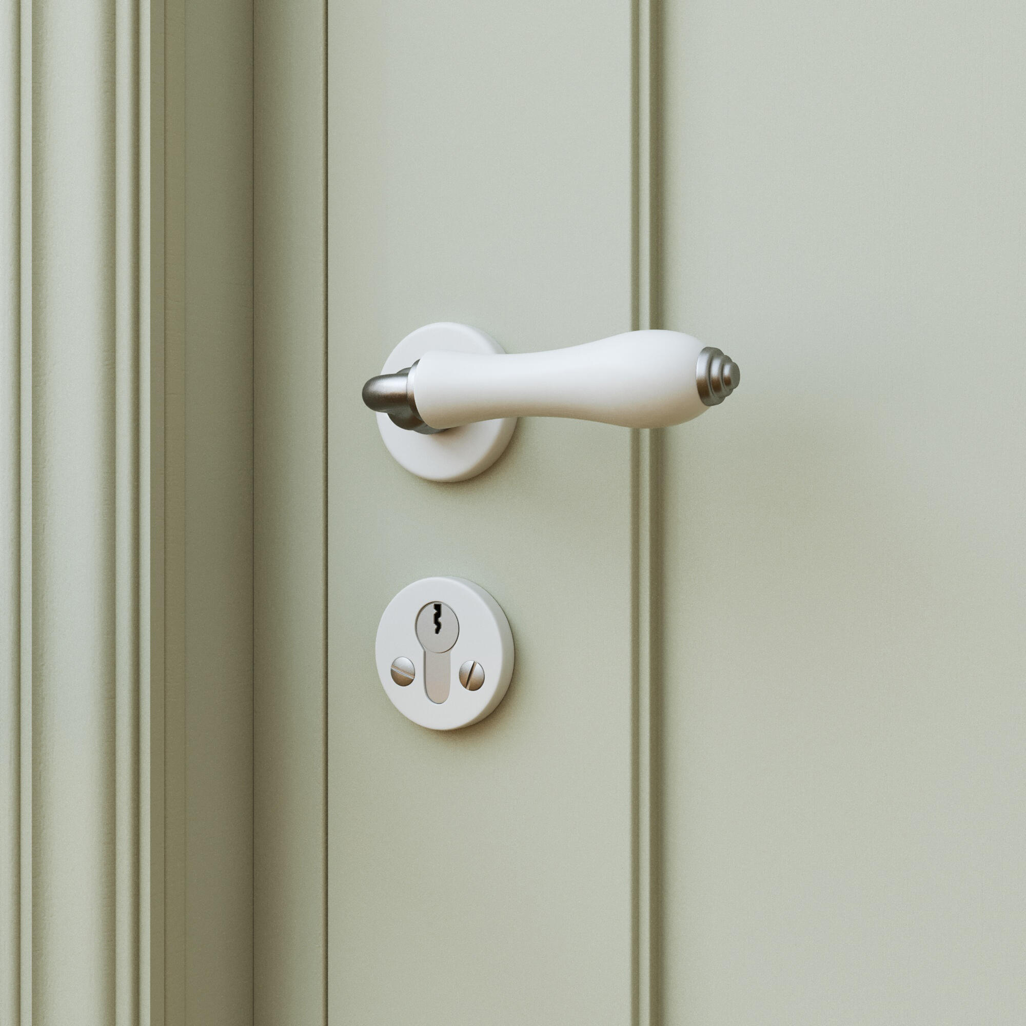 2 rosaces de fonction INSPIRE Gilda Maya blanc trou de cylindre A10 - 3