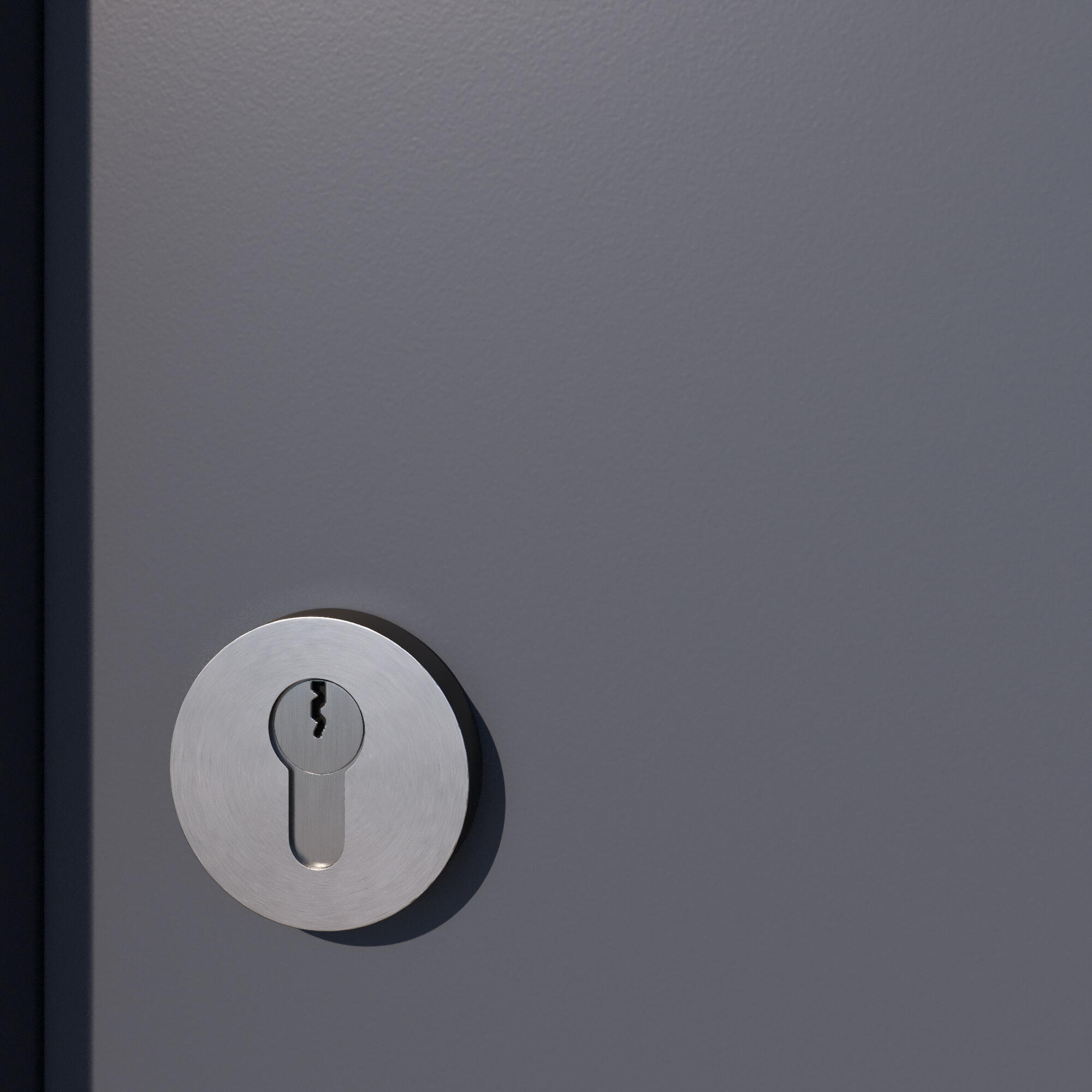 2 rosaces INSPIRE trou de cylindre L1 acier nickel satiné A2 - 3