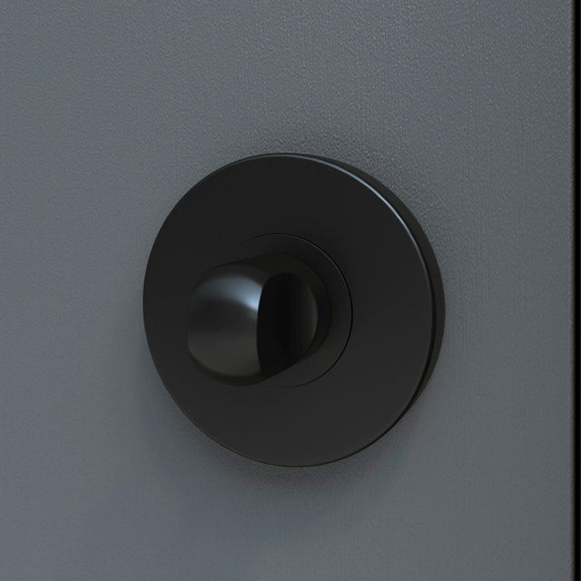 2 rosaces INSPIRE condamnation/décondamnation L1 acier noir mat A1