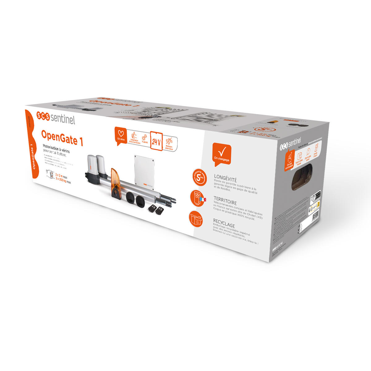 Motorisation de portail à vérins OPENGATE 1, SCS SENTINEL - 5