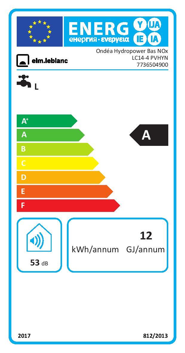 Chauffeeau gaz instantané, ELM LEBLANC, Ondea Hydropower, 14 l/min — free download