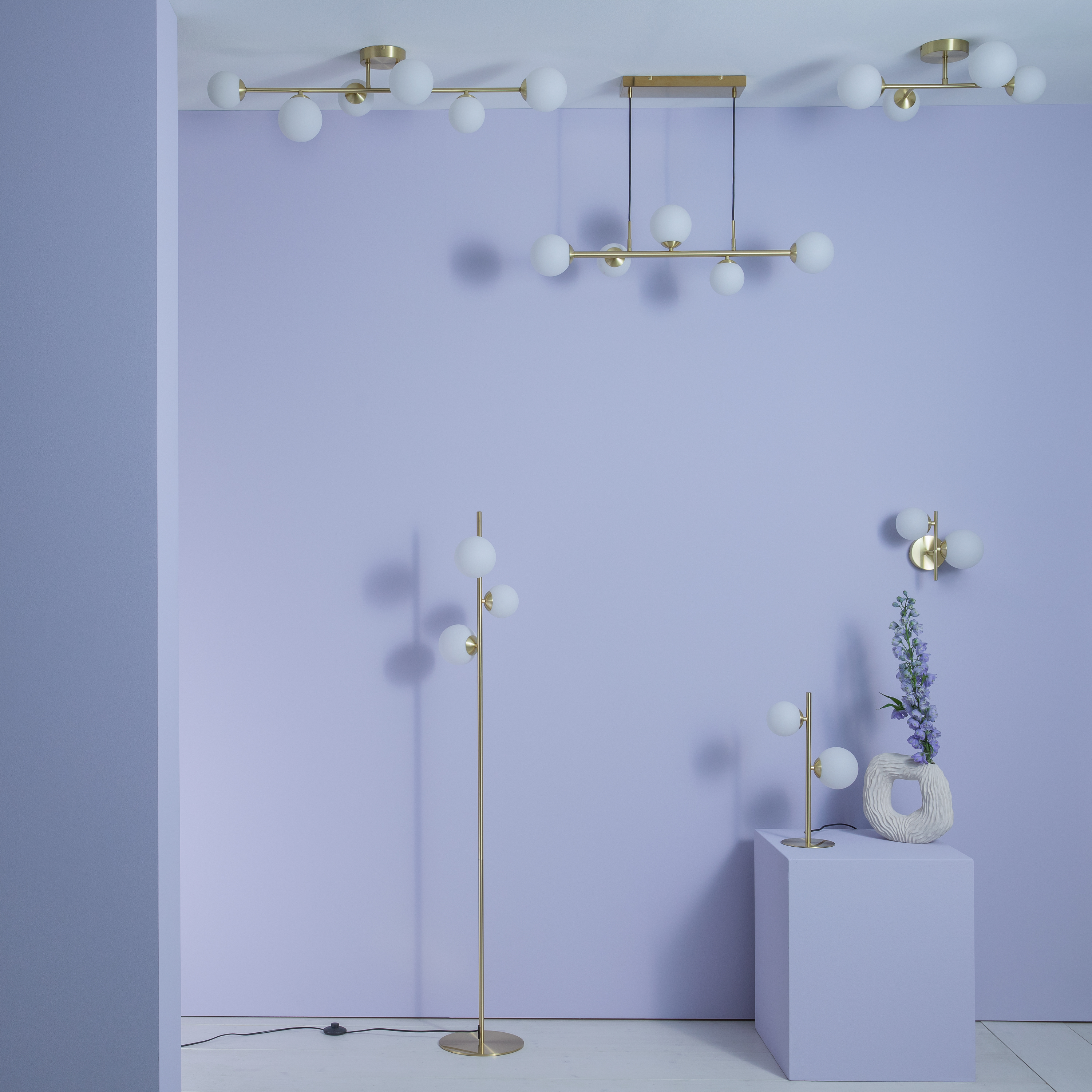 Oprawa sufitowa bez źródła światła  G9 Metal śr.  cm INSPIRE - 9