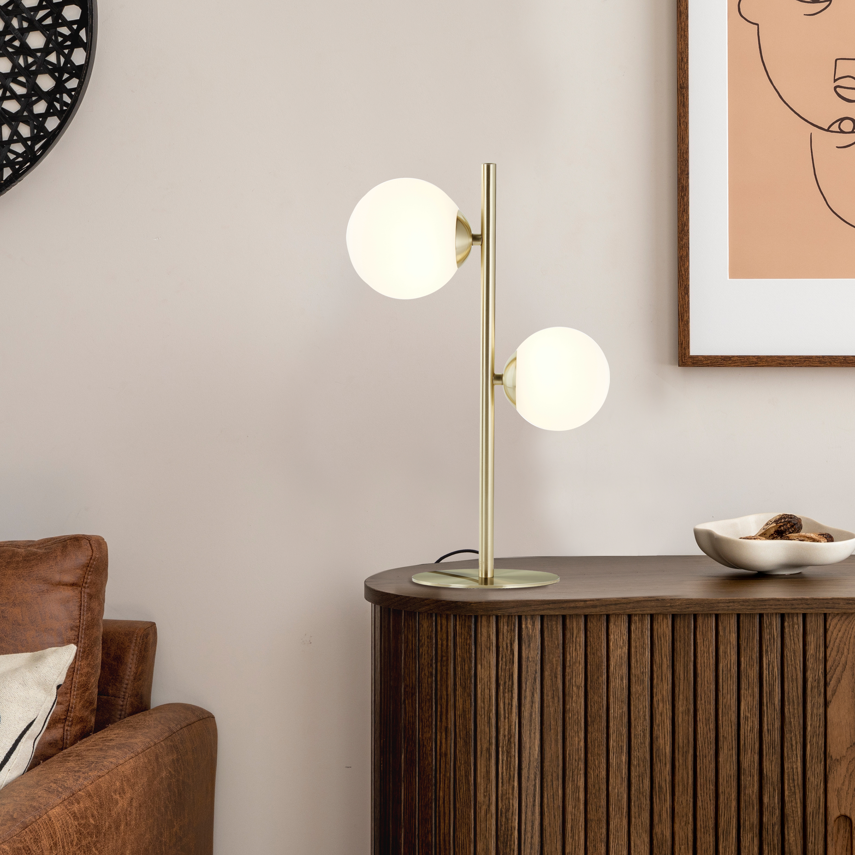 Lampa stołowa Callas mosiądz 2 x G9 Inspire - 14