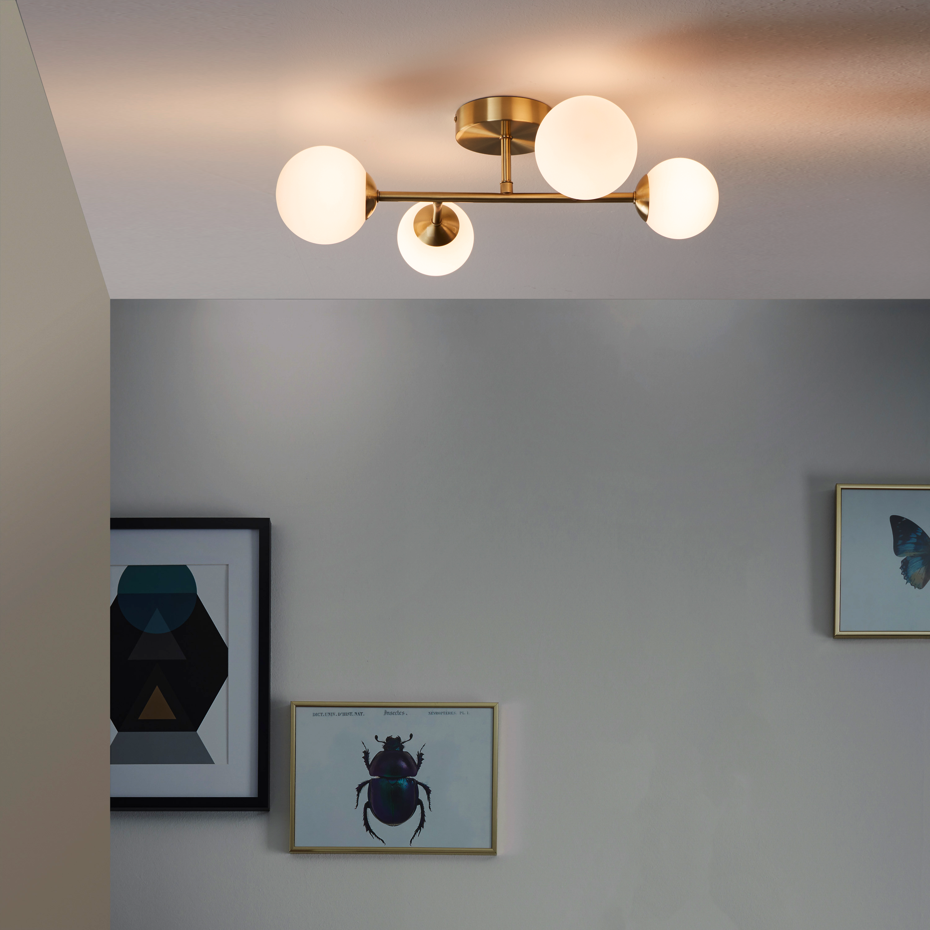 Lampa sufitowa Callas mosiądz 4 x G9 Inspire - 5