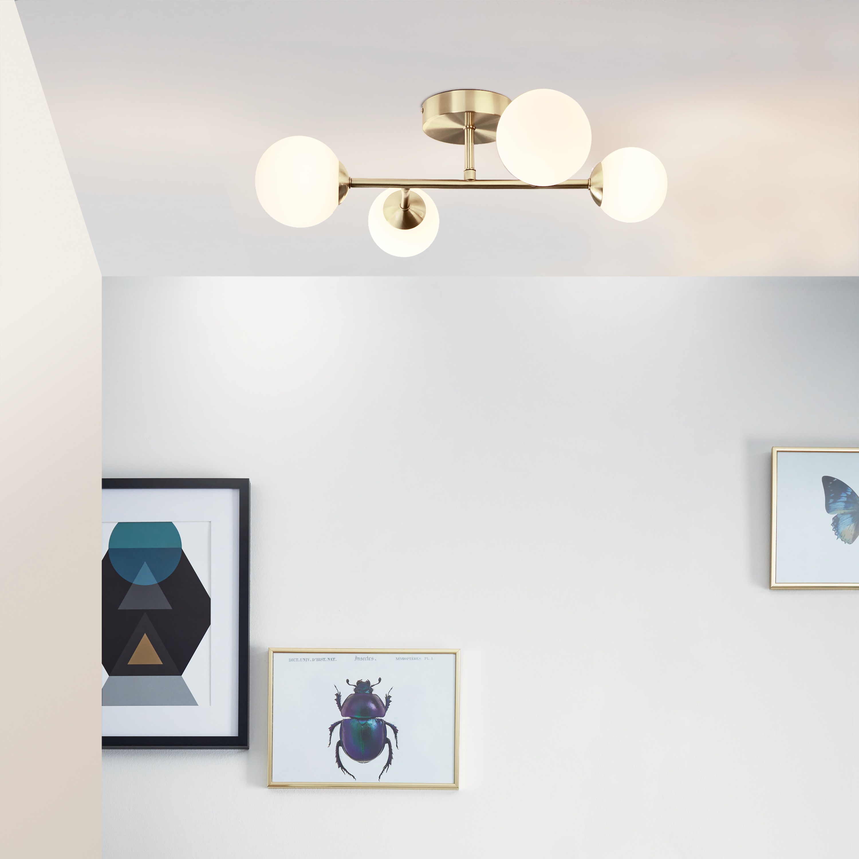 Lampa sufitowa Callas mosiądz 4 x G9 Inspire - 3