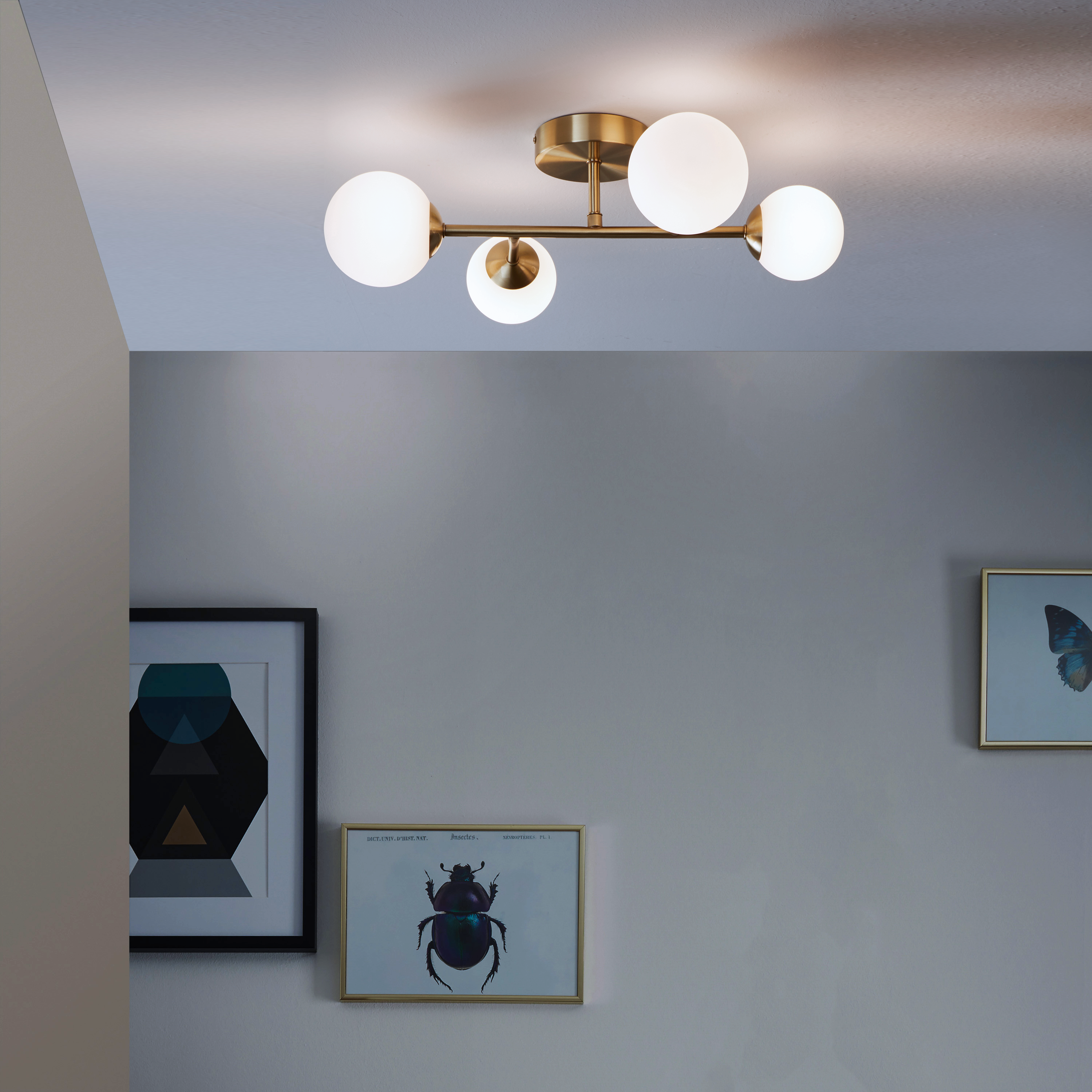 Lampa sufitowa Callas mosiądz 4 x G9 Inspire - 4