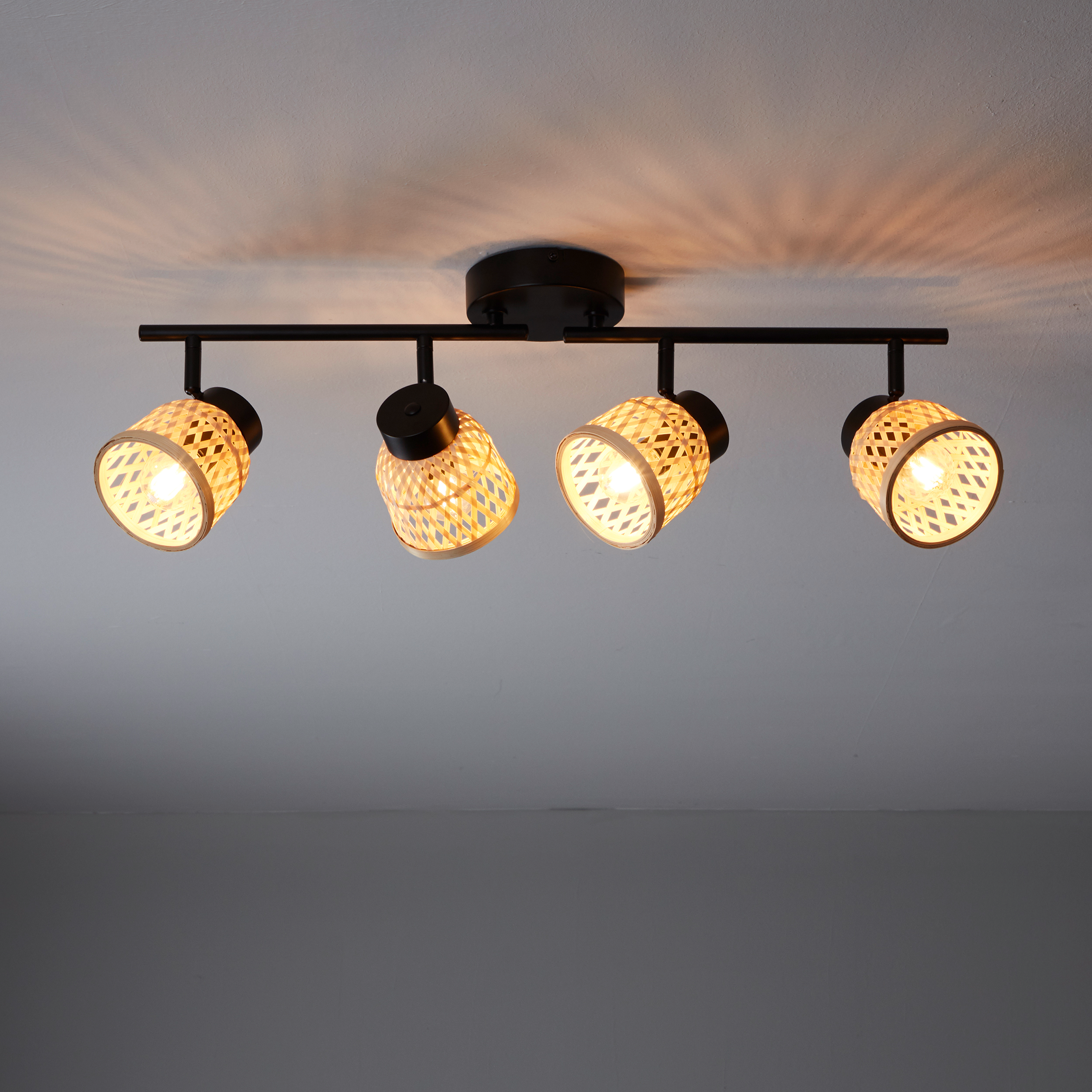 Candeeiro de teto INSPIRE NINON E14 4 LUZES D10.5CM PRETO - 18