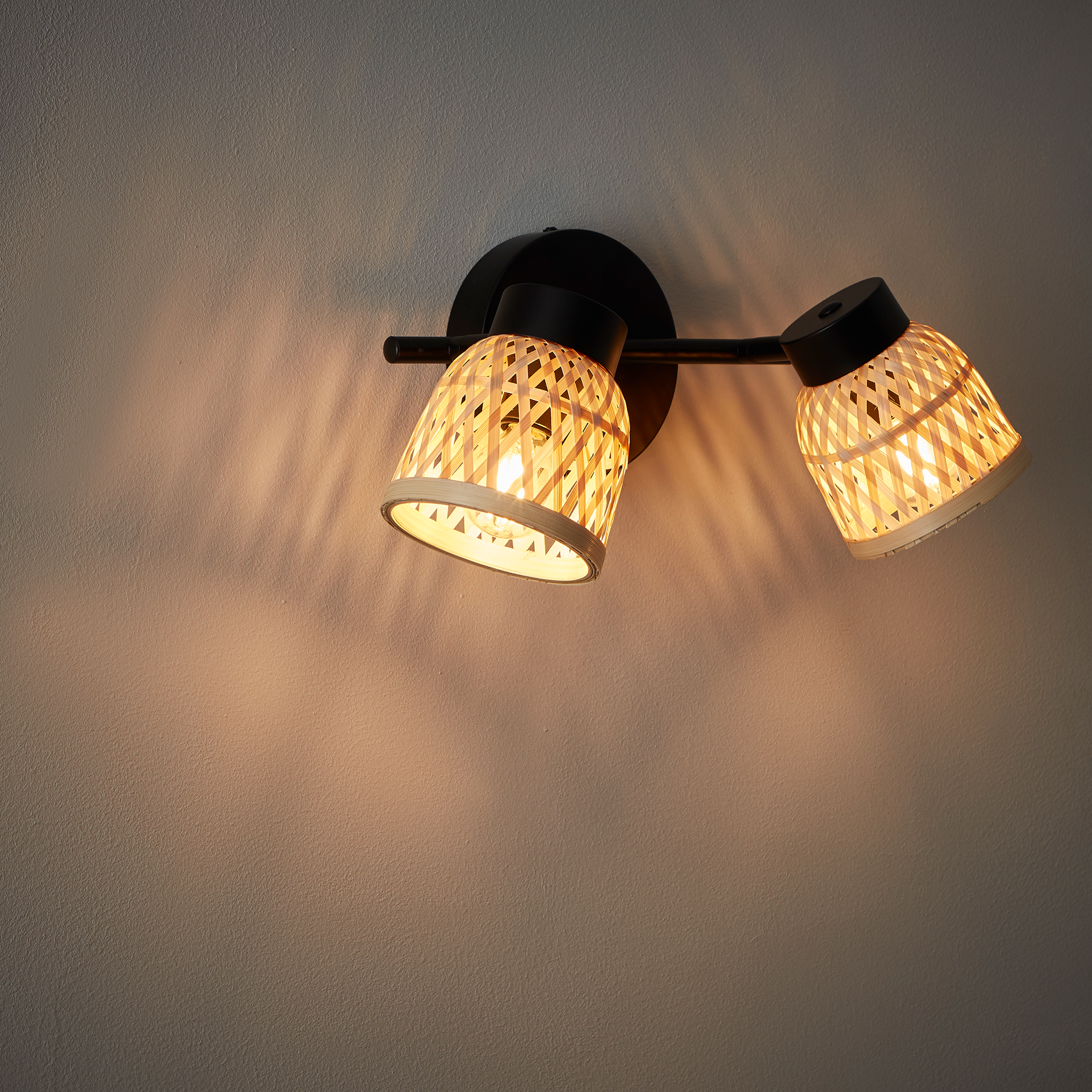 Candeeiro de teto INSPIRE NINON E14 2 LUZES D10.5CM PRETO - 18