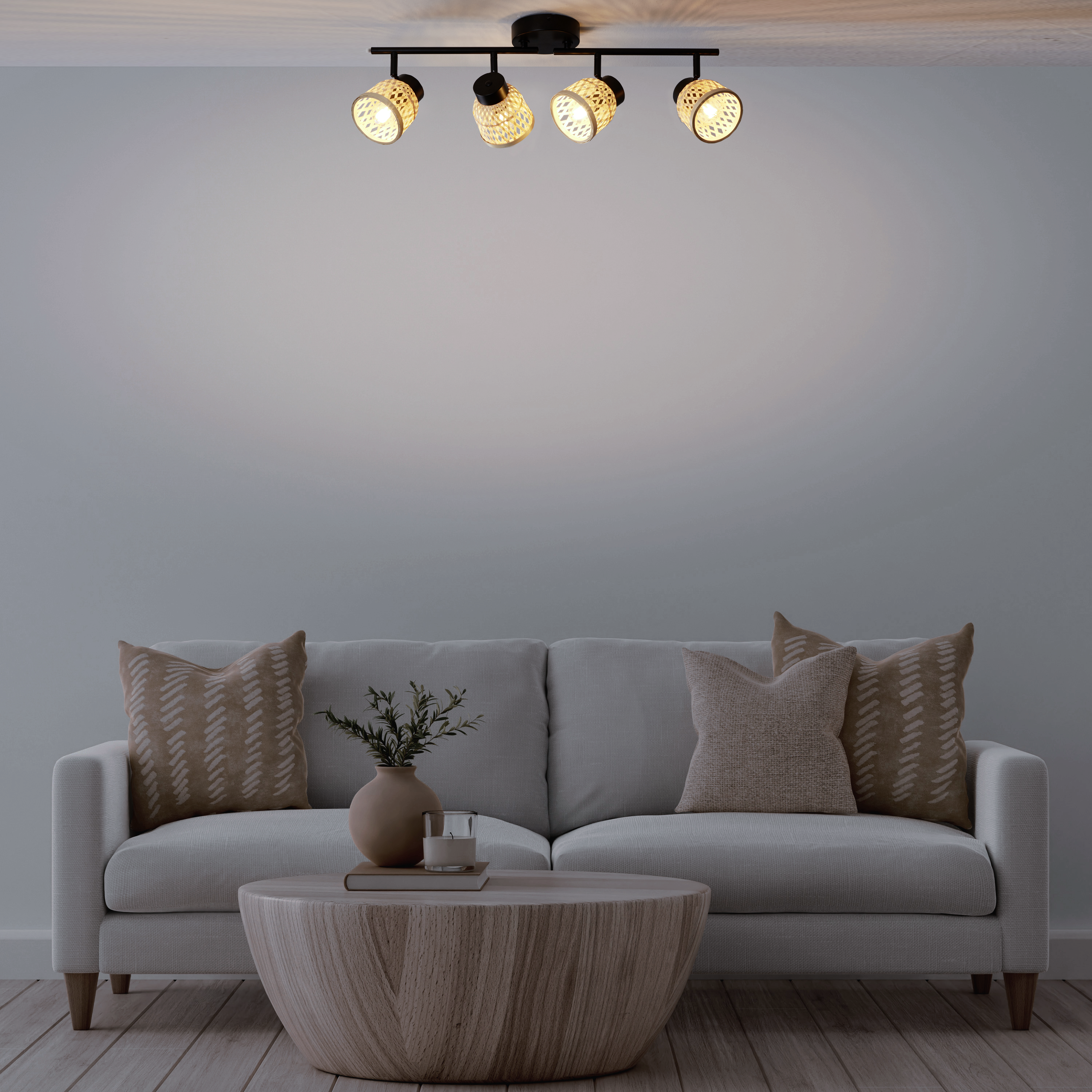 Candeeiro de teto INSPIRE NINON E14 4 LUZES D10.5CM PRETO - 17