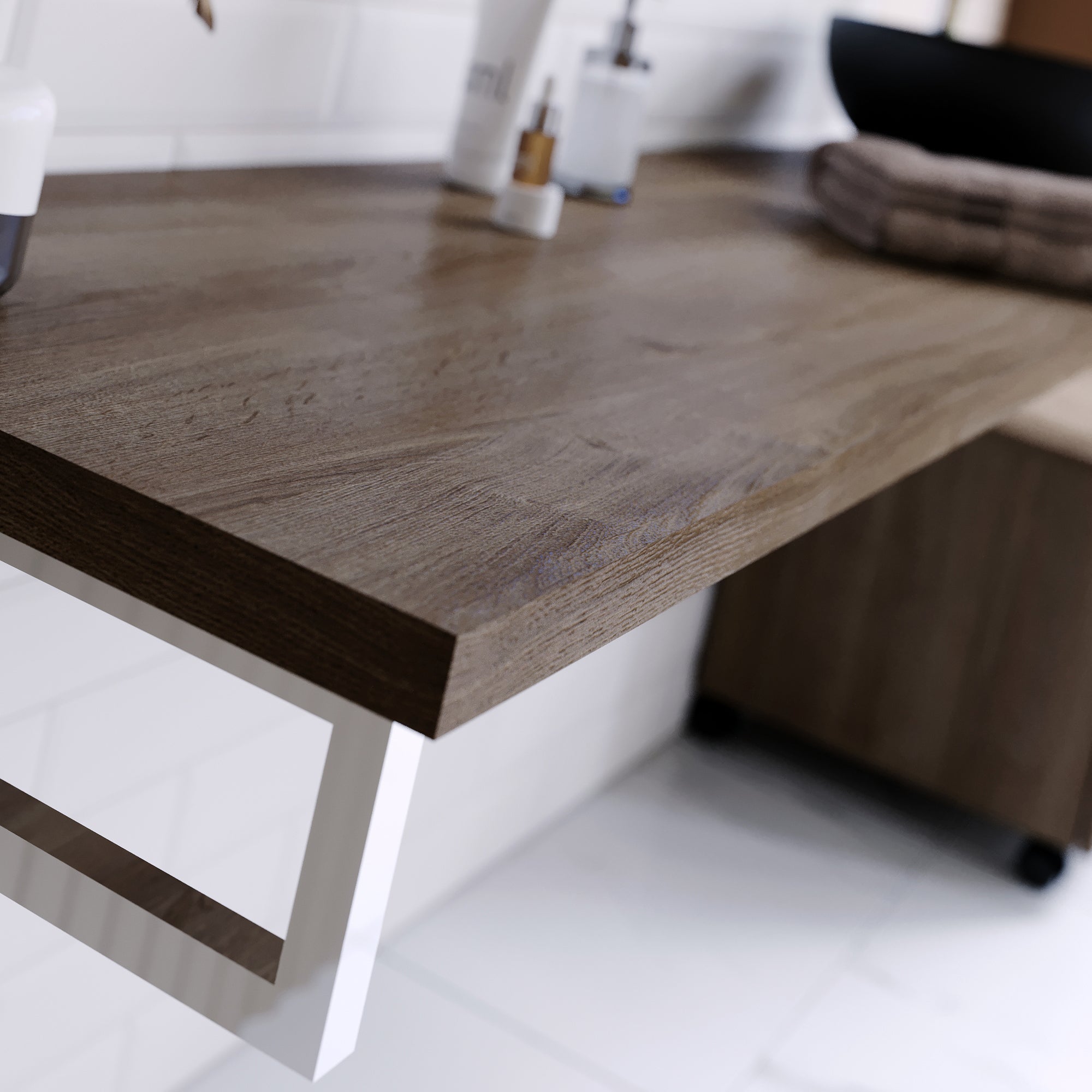 Tampo para lavatório 101x46x3 cm carvalho Aml Play - 5