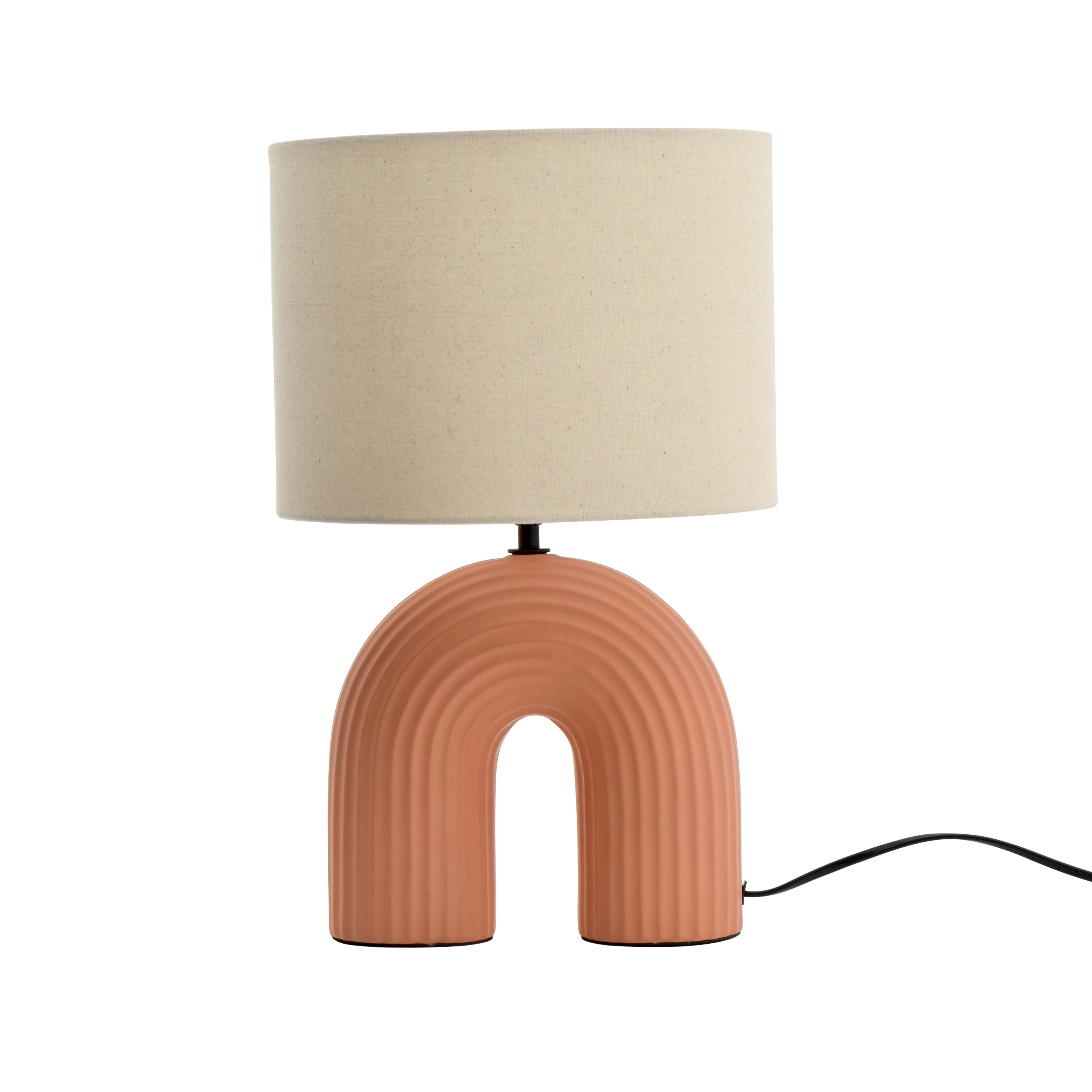 Candeeiro de mesa Inspire VASKA e27 d41cm 1 luz bege - 26