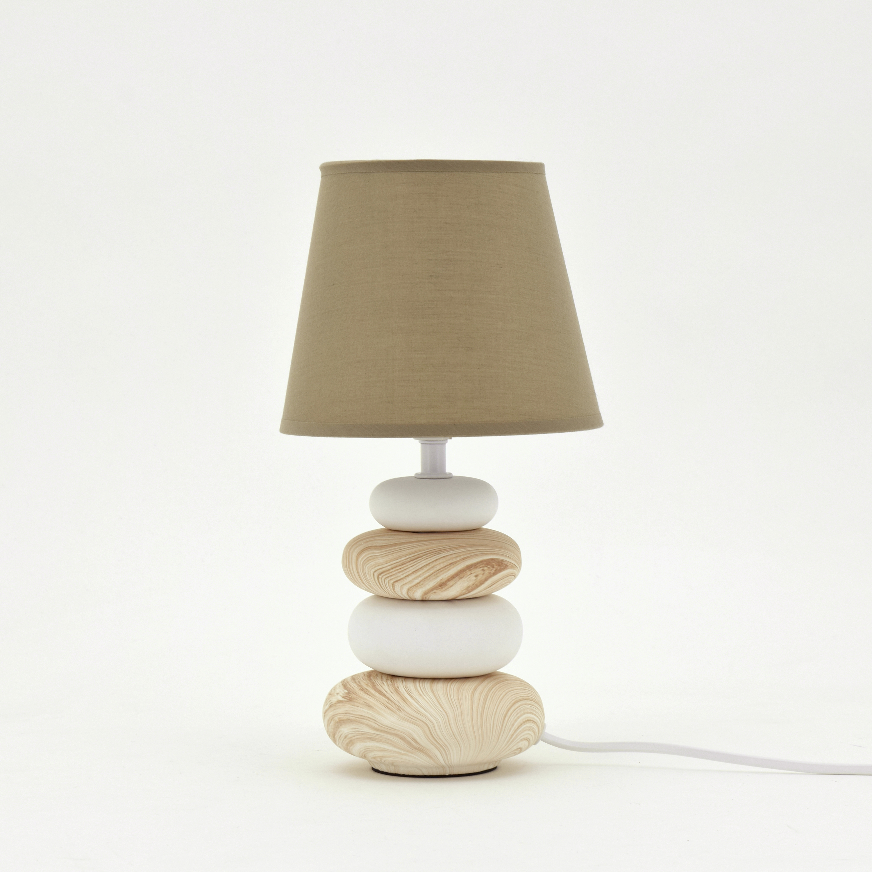 Lampa stołowa Navala beżowa E14 36 cm Inspire - 18