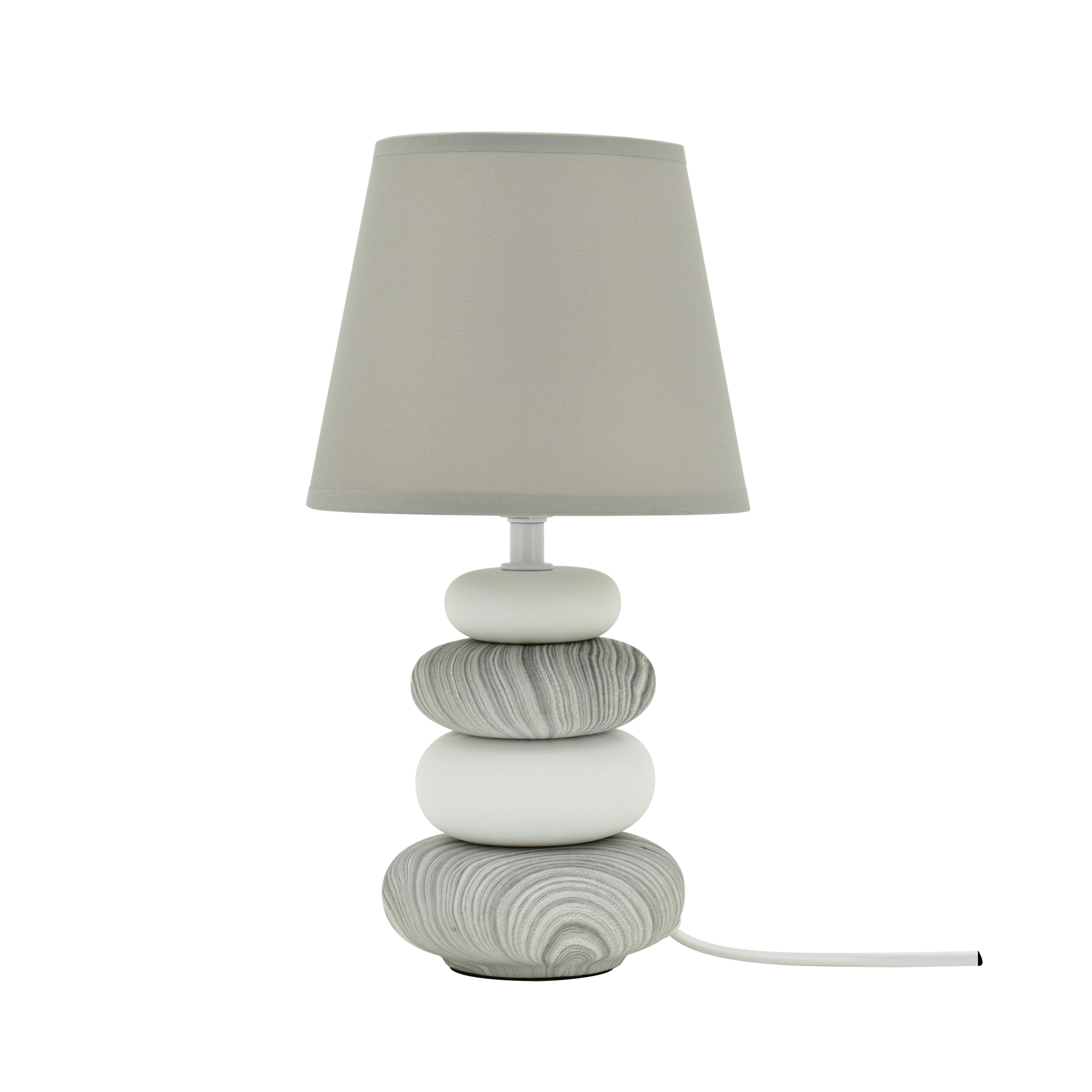 Lampa stołowa Navala szara E14 36 cm Inspire - 2