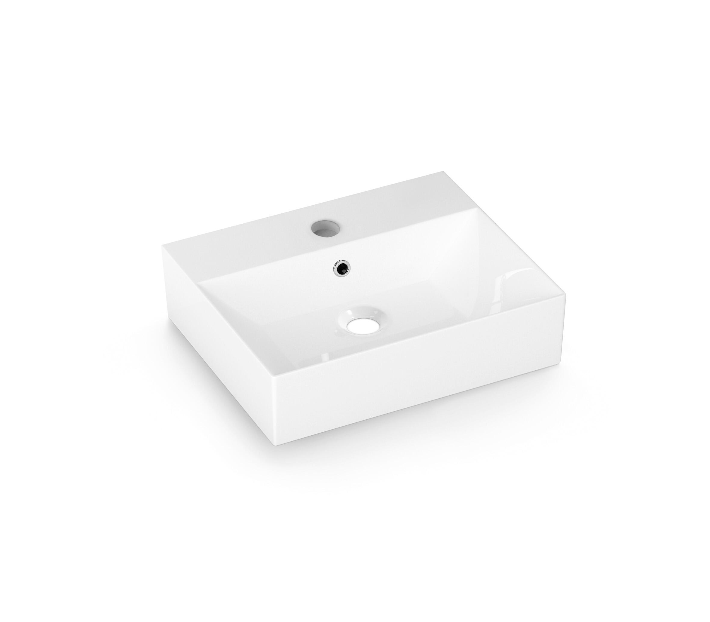 Lavabo suspendido bruselas blanco brillante 51x13.5x51 cm