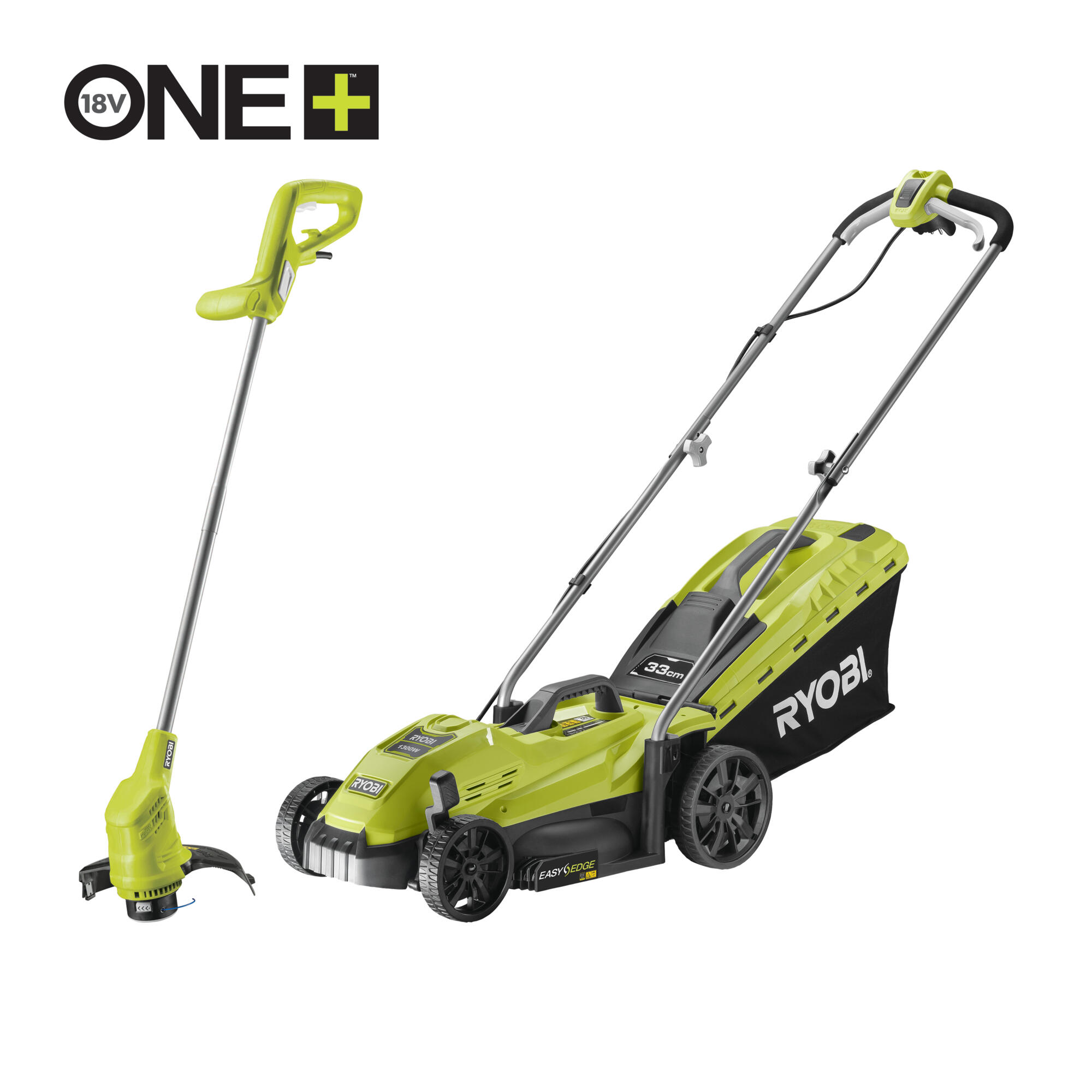 Conjunto corta relvas e aparador RYOBI 1300W + 290W - 3