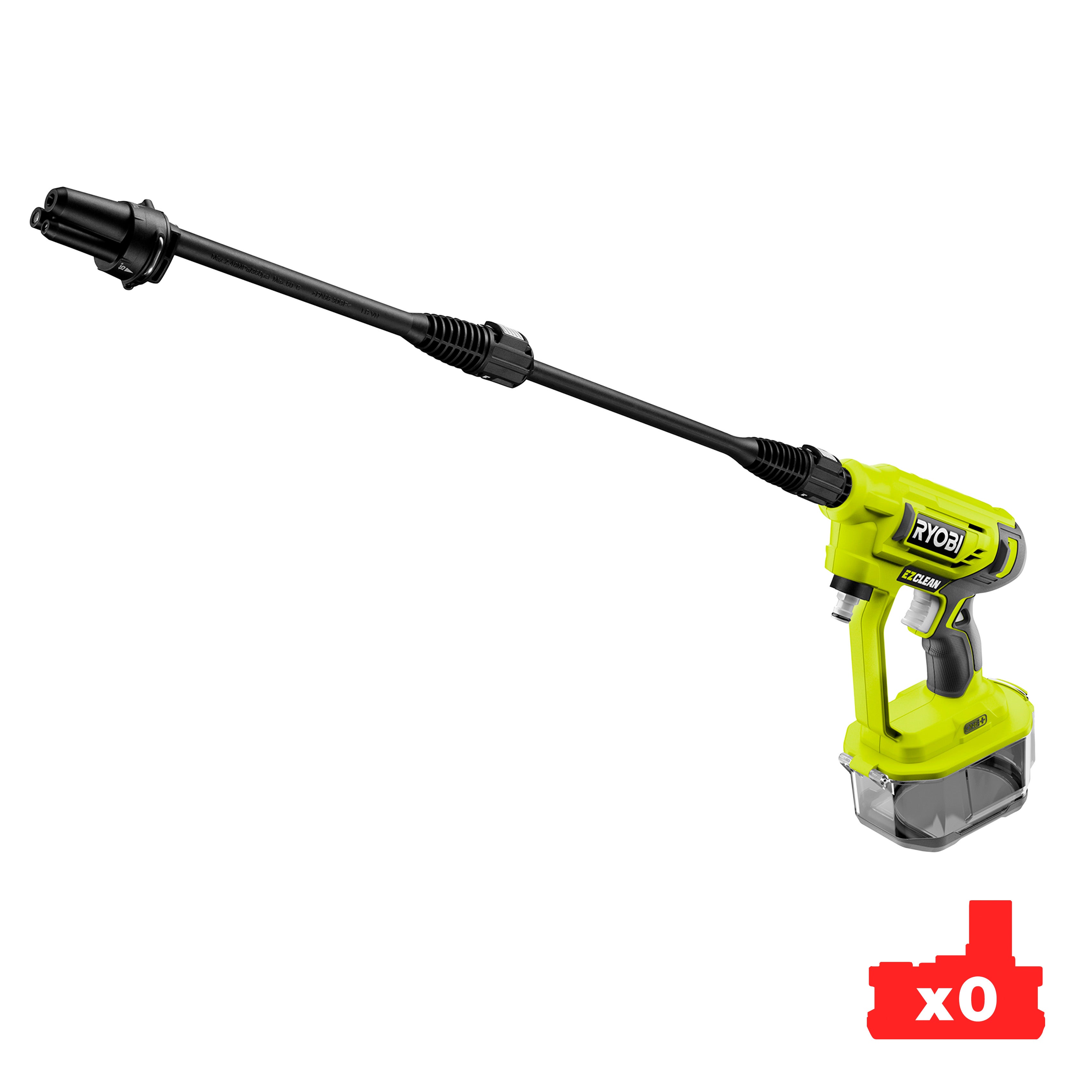 Hidrolimpiadora a batería ryobi 18 v de 24.8 bares de presión