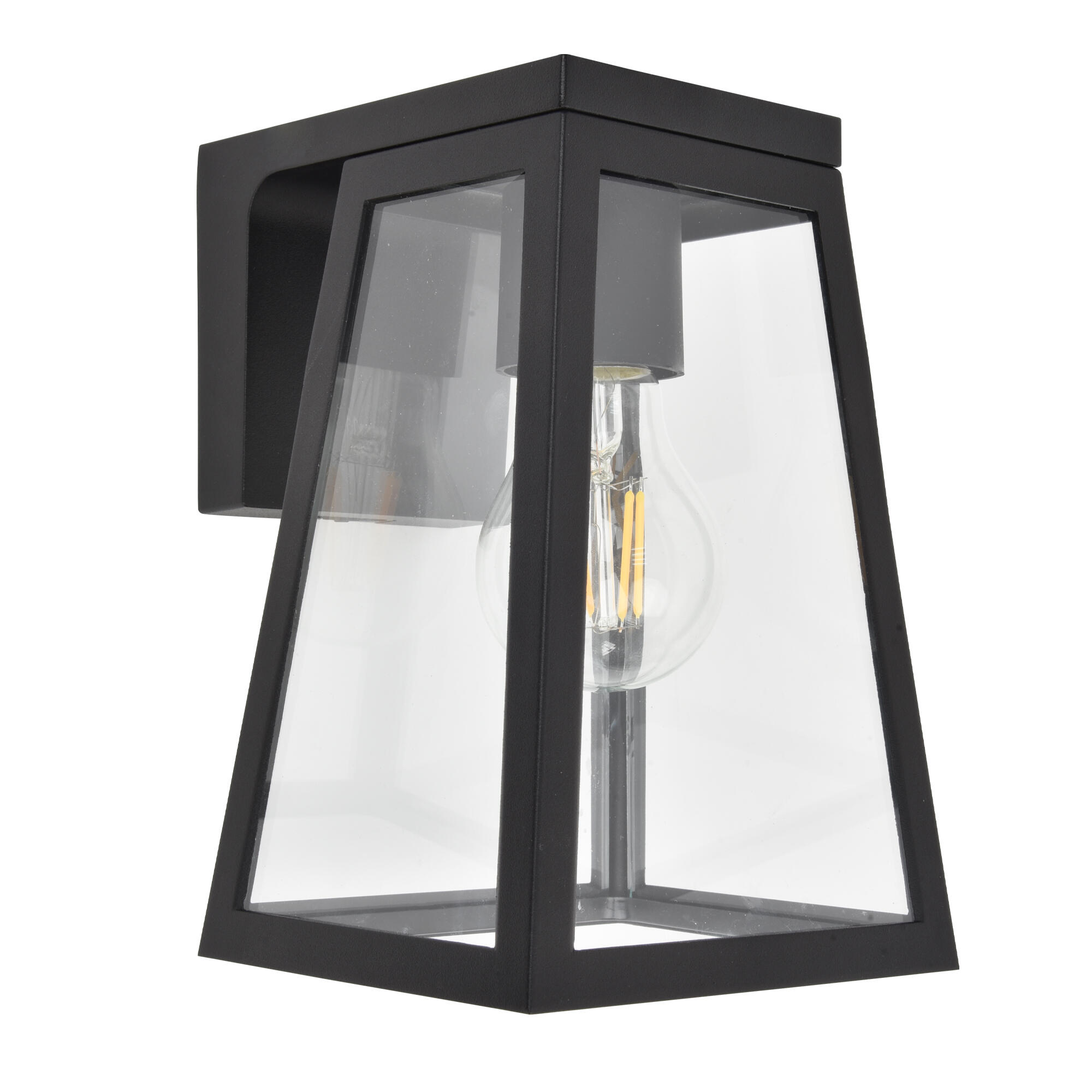Aplique solar exterior luz LED 2700K luz cálida 200 lúmenes Fia LUTEC aluminio negro con detector de movimiento y sensor crepuscular IP44 10hrs aprox. con carga llena - 7