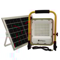 PROYECTOR LED PORTATIL RECARGABLE 50W CON PANEL SOLAR - 1