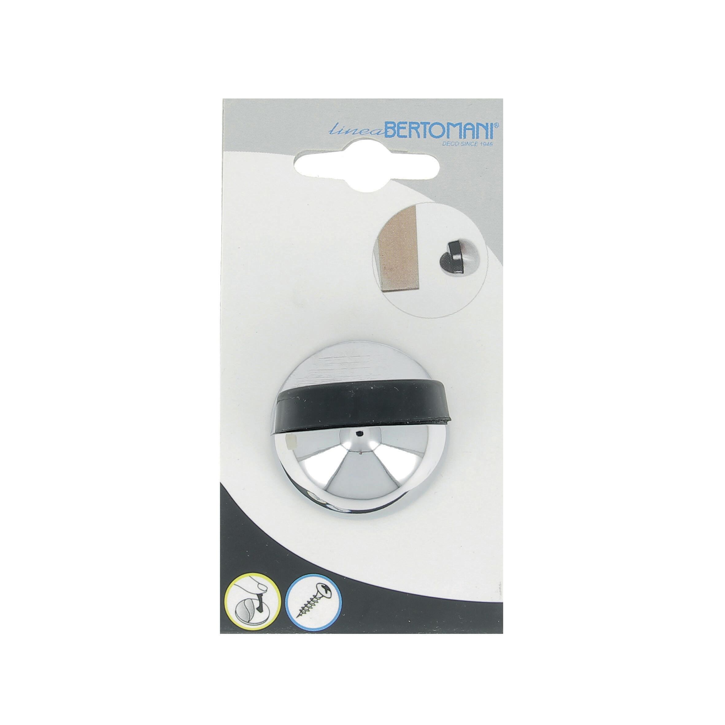 Butée de porte à fixer au sol CHRISLIGNE alu chromé, L.4 x H.3 x l.4 cm - 7