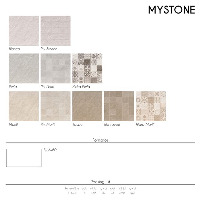 serie cerámica mystone