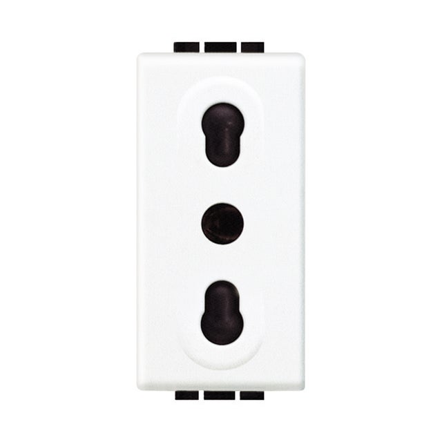 Presa di alimentazione Living light BTICINO  10-16 A, colore bianco
