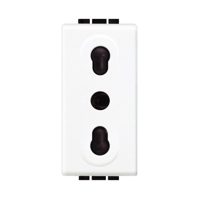 Leroymerlin Presa di alimentazione Living light BTICINO 16 A colore bianco