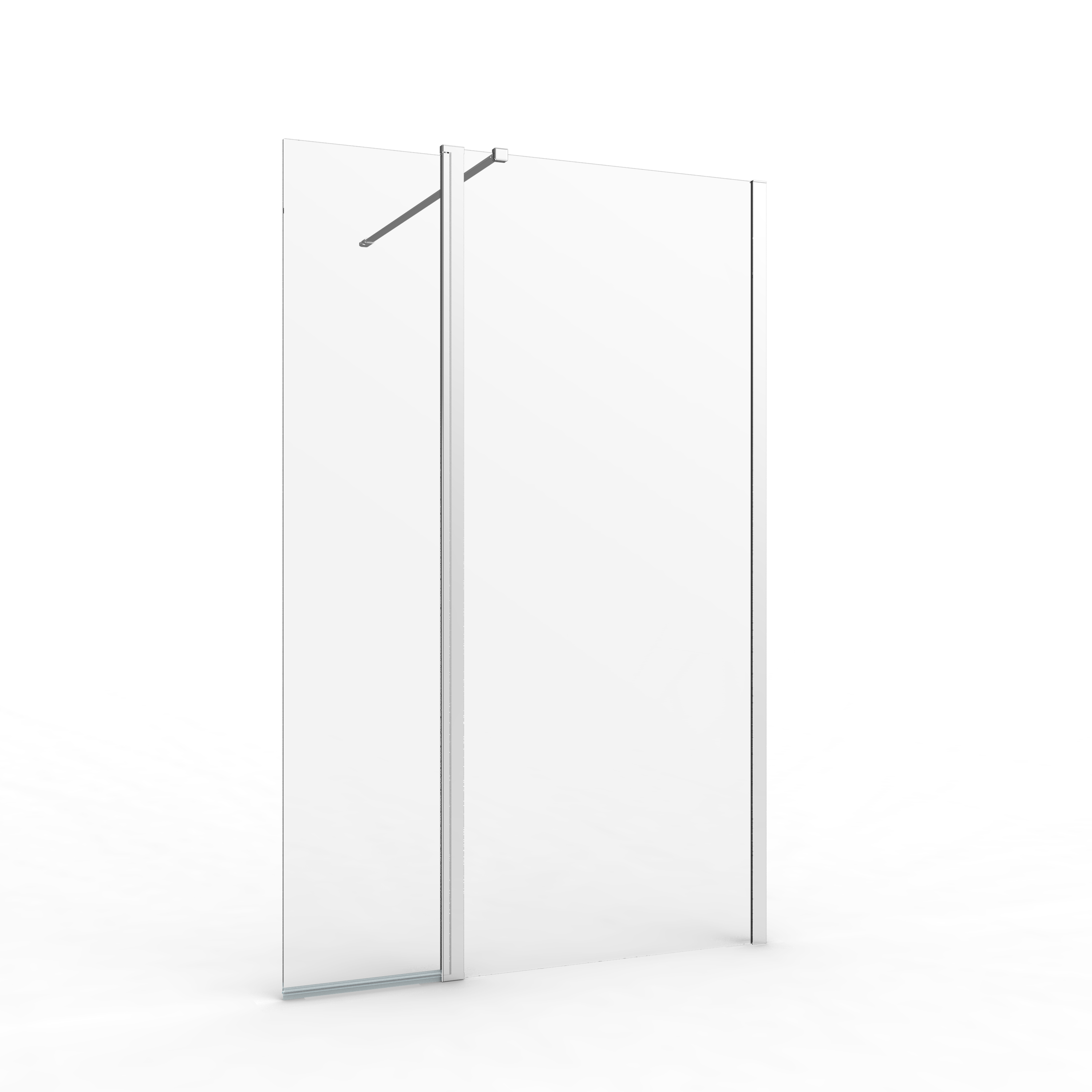 Kabina Walk-in Remix 90x200 transparentna profil chromowany Sensea - 10