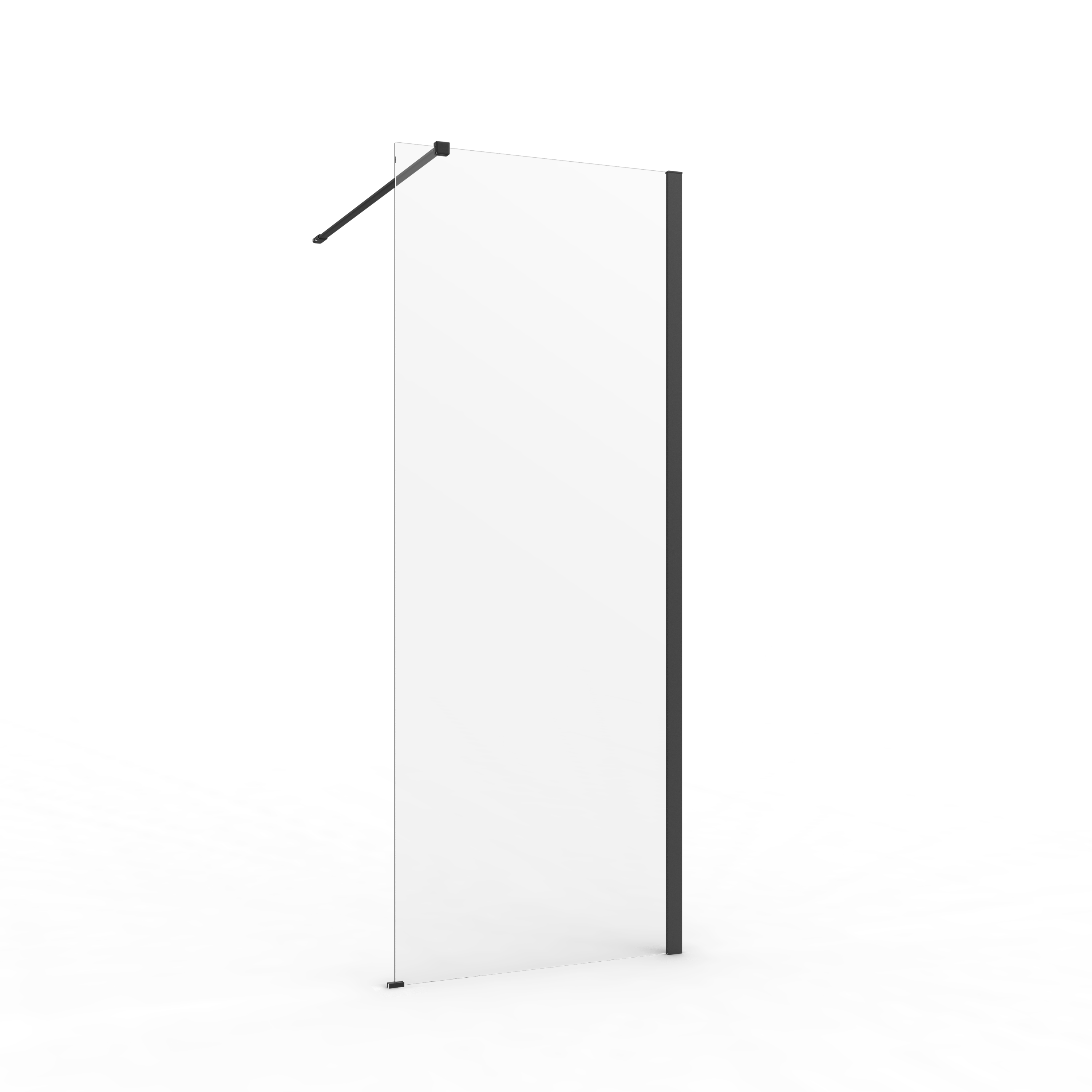 Kabina Walk-in Remix 80x200 transparentna profil czarny Sensea - 18