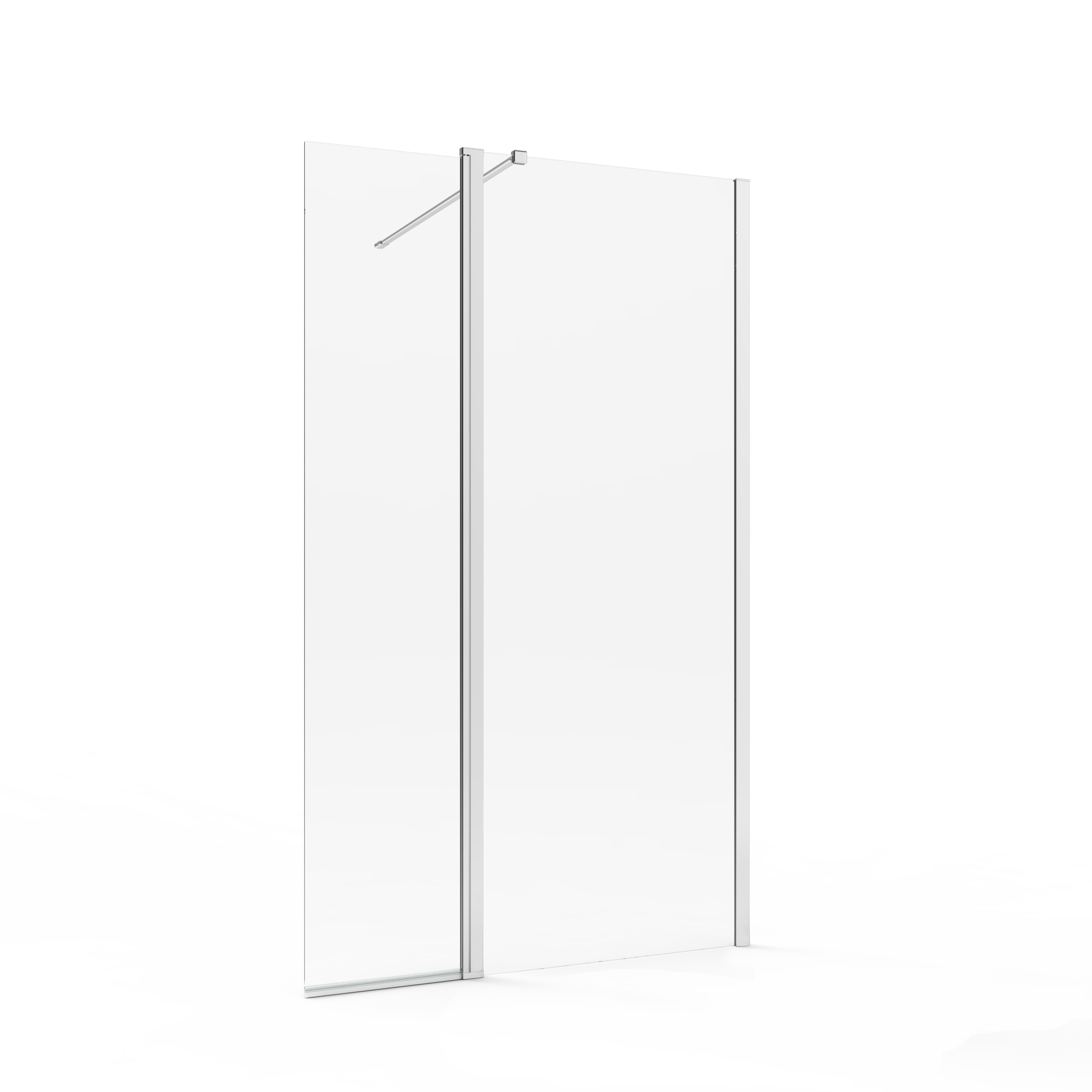 Kabina Walk-in Remix 80x200 transparentna profil chromowany Sensea - 18