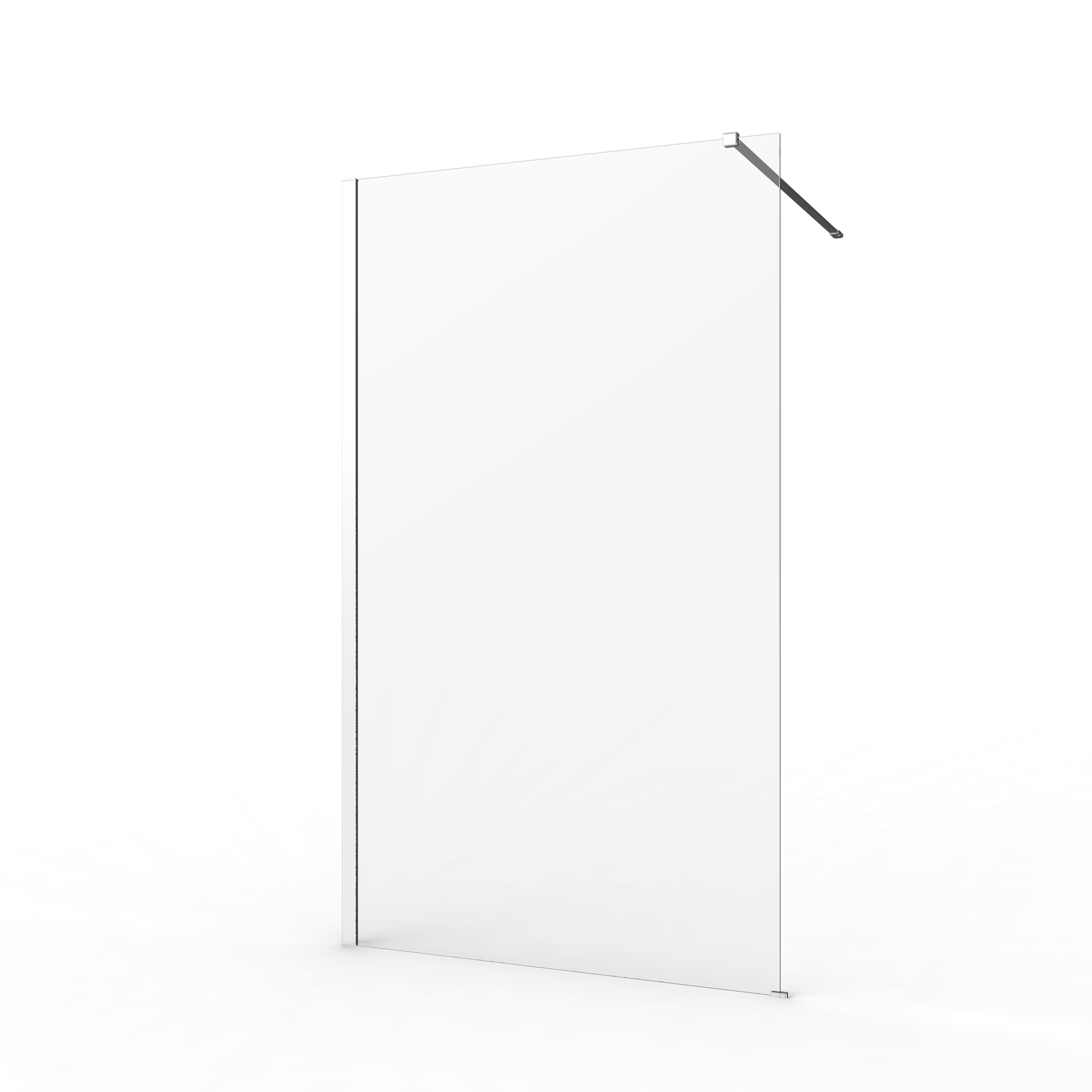 Painel de duche fixo 120x200 cm cromado transparente Sensea Remix - 2