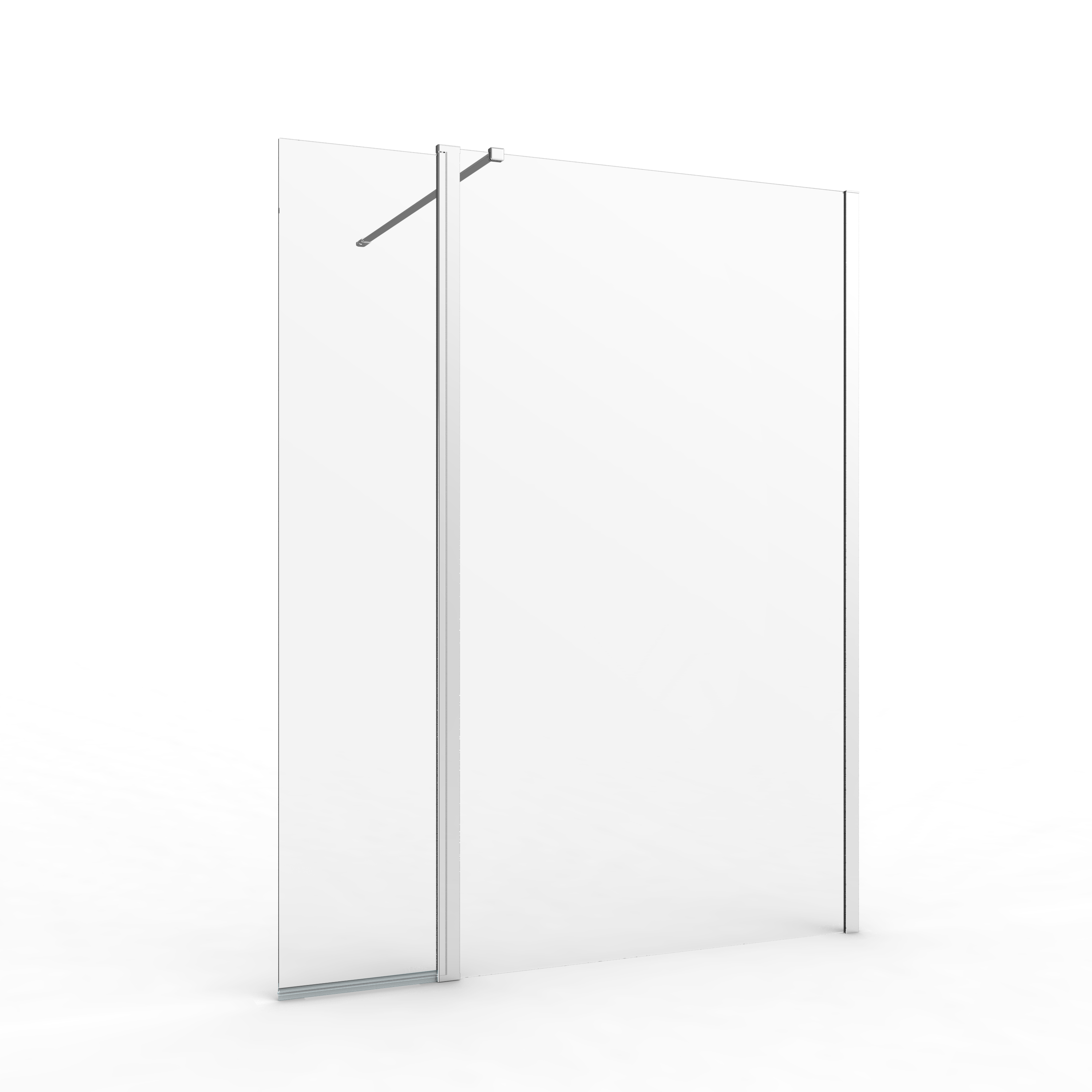 Deflector de painel de duche 40x200 cm cromado Remix Transparente - 37