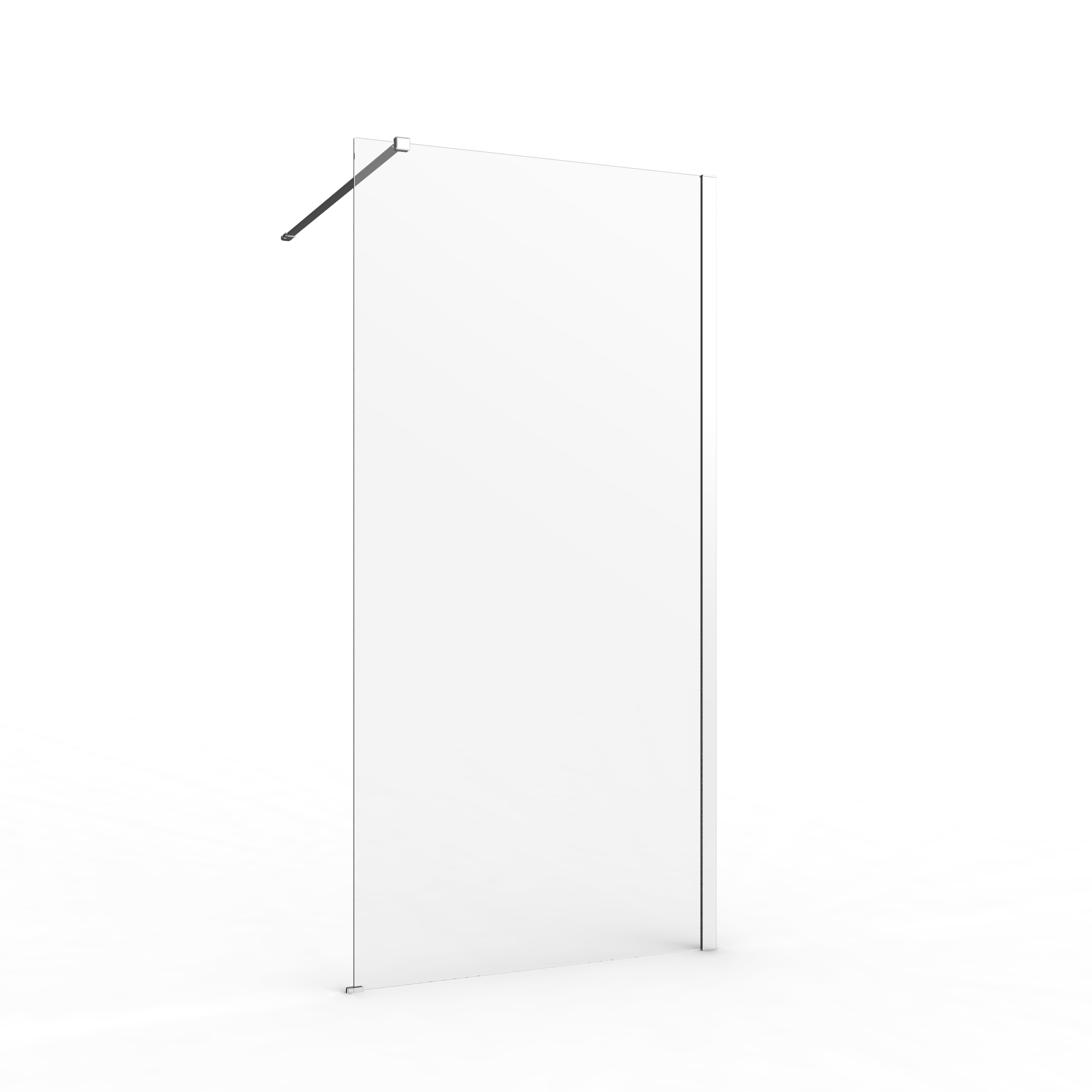 Box doccia walk-in Remix, vetro 8 mm, L 97-98.5 cm x H 200 cm, profilo cromo - 12