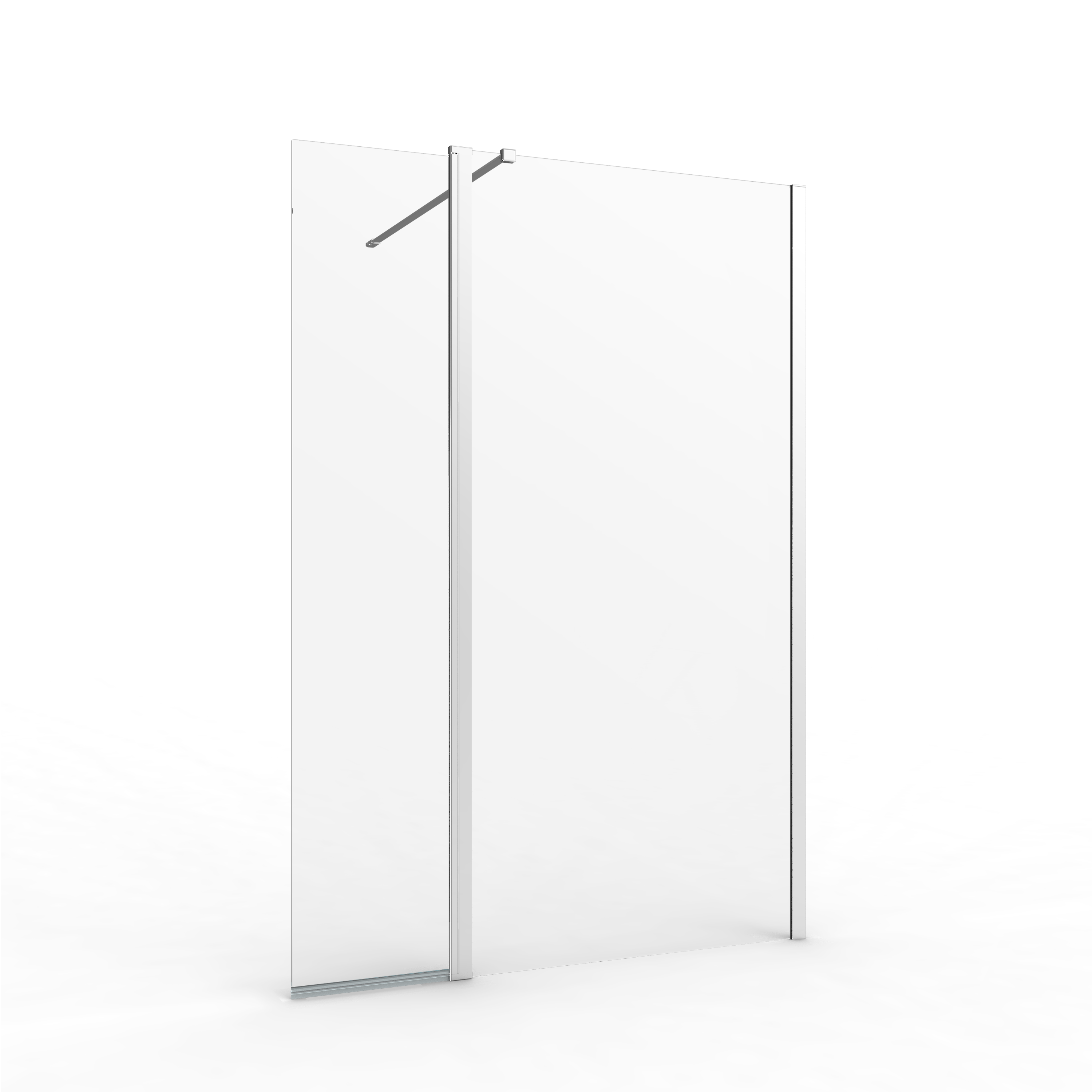 Box doccia walk-in Remix, vetro 8 mm, L 97-98.5 cm x H 200 cm, profilo cromo - 10