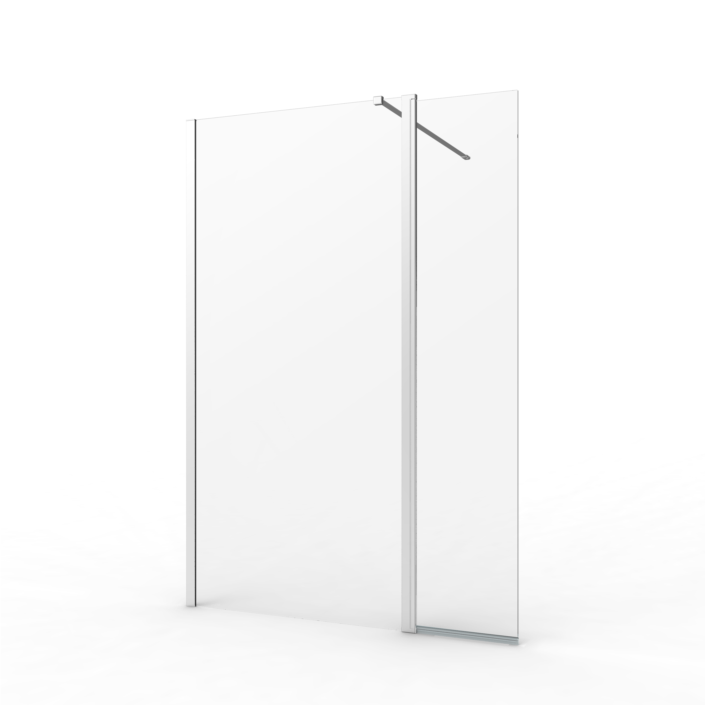 Box doccia walk-in Remix, vetro 8 mm, L 97-98.5 cm x H 200 cm, profilo cromo - 9