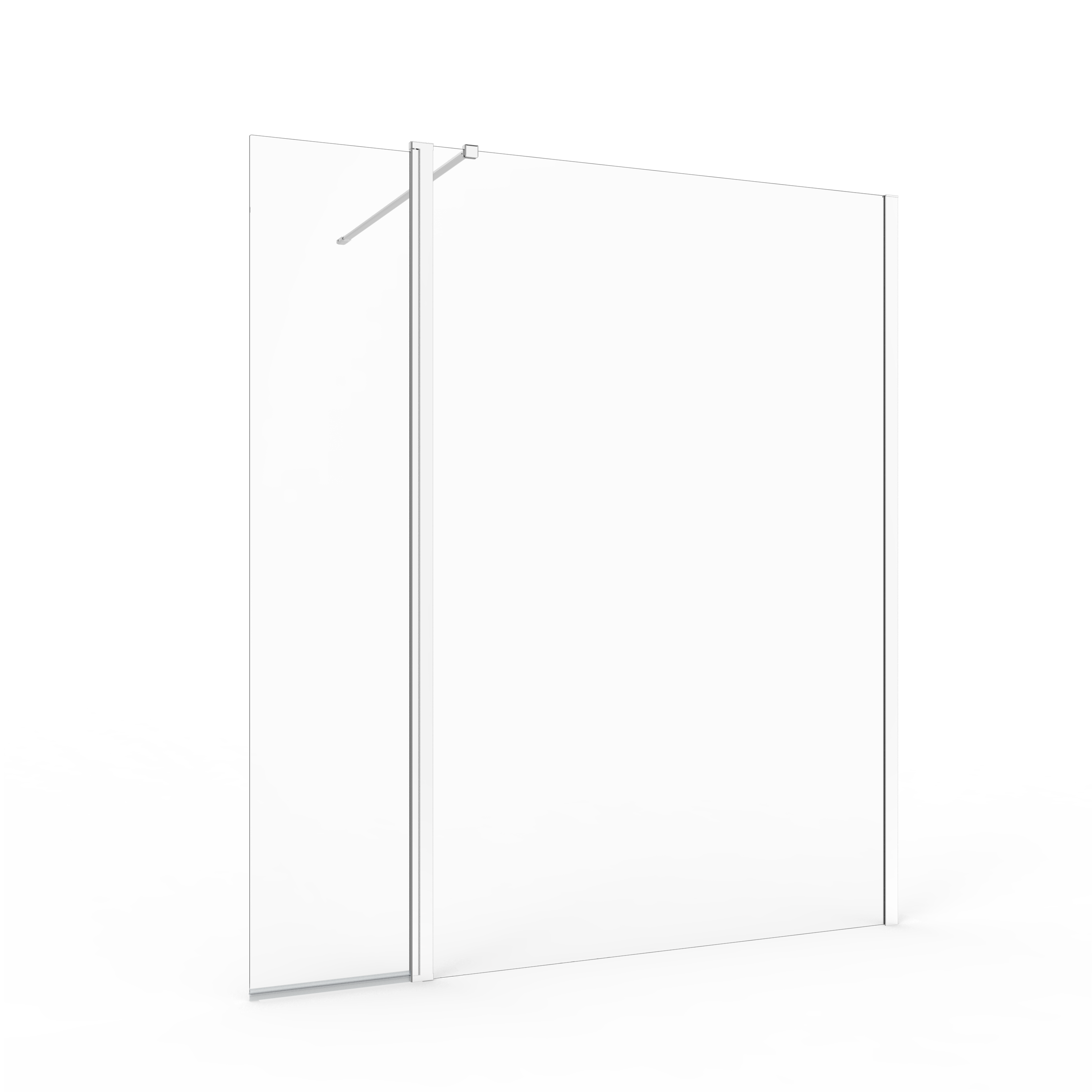 Kabina Walk-in Remix 140x200 transparentna profil chromowany Sensea - 4