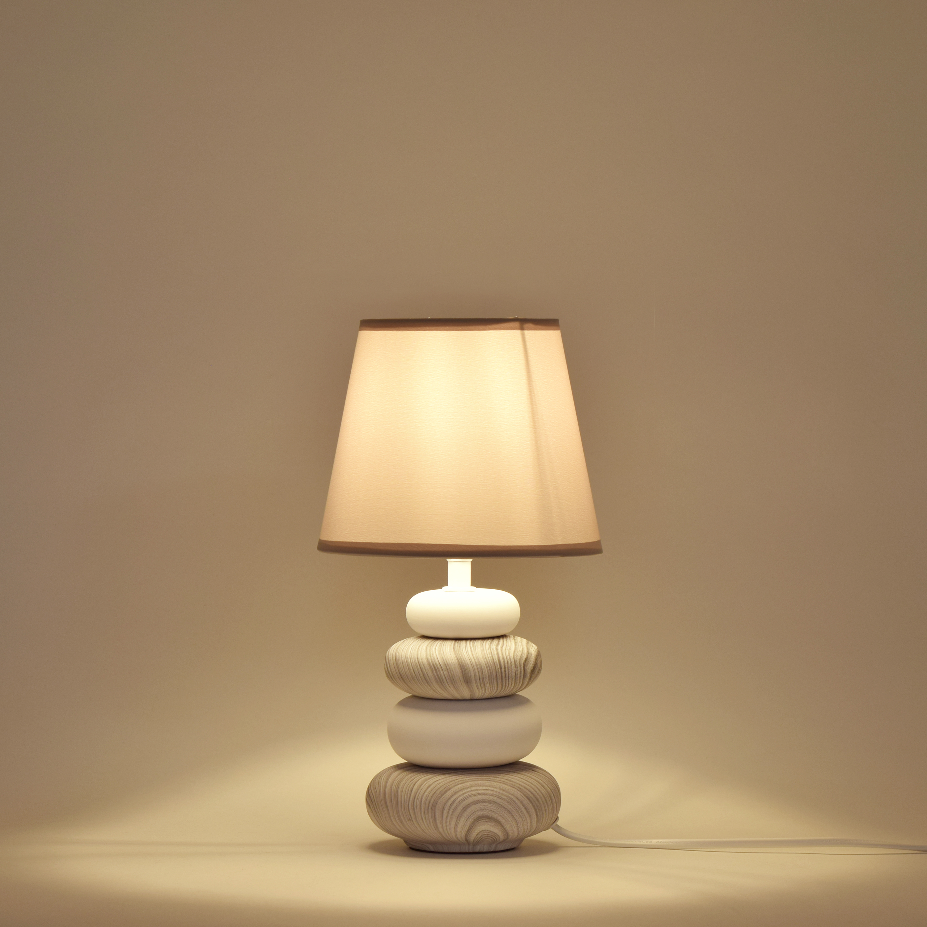 Lampa stołowa Navala szara E14 36 cm Inspire - 14