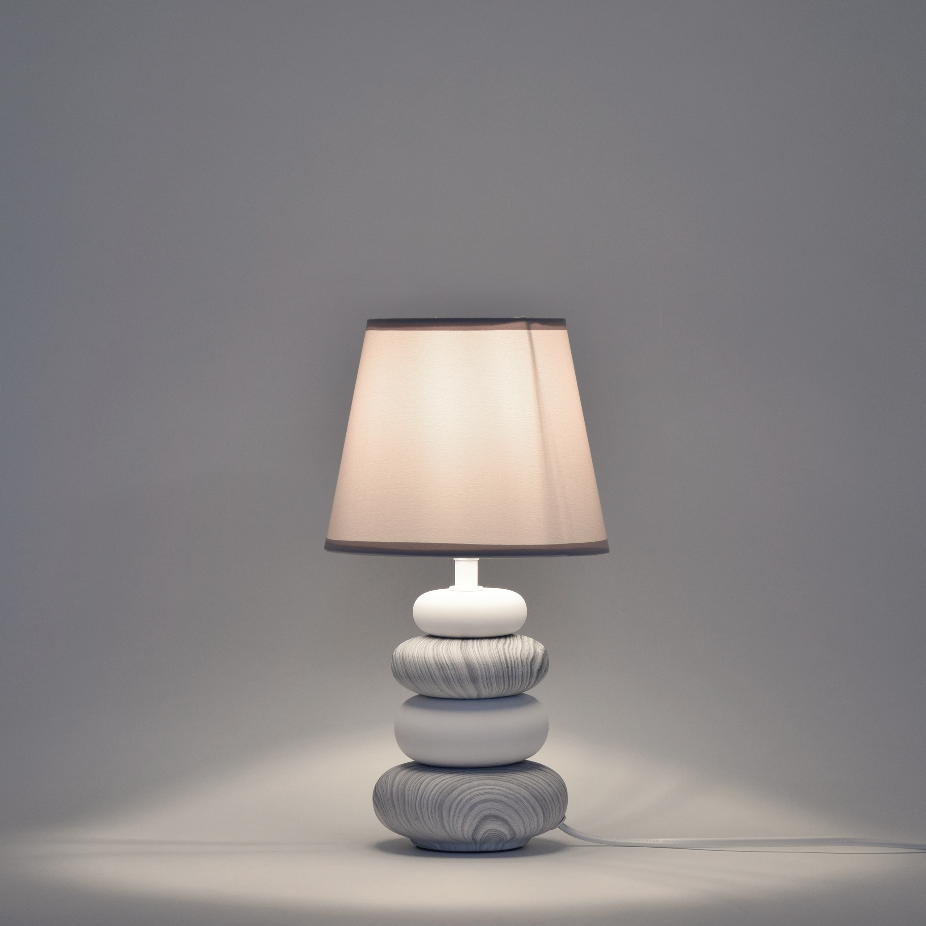 Lampa stołowa Navala szara E14 36 cm Inspire - 13